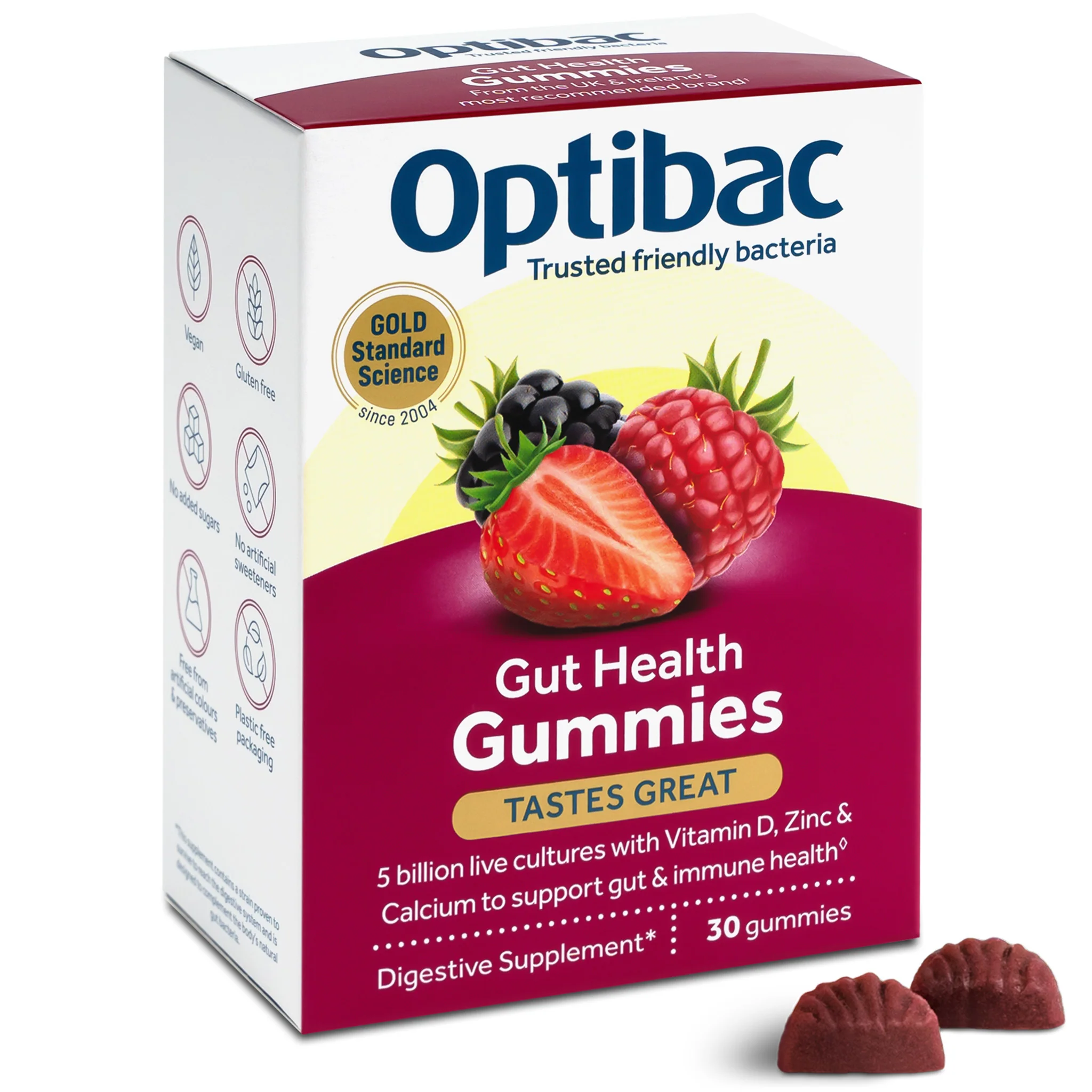 Optibac Probiotics Adult Gummies 30 gummies - Image 2