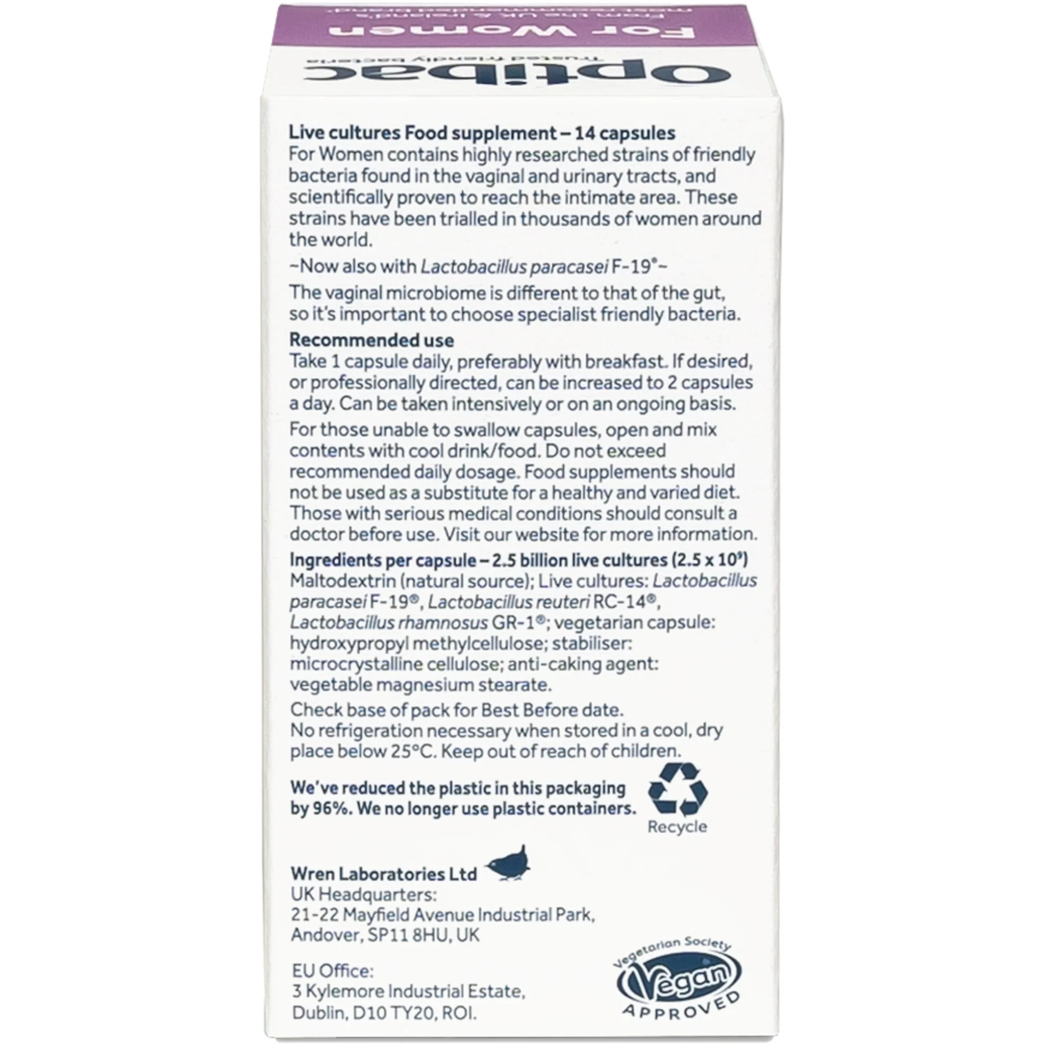 Optibac For Women 14 tabs 14 tabs - Image 2