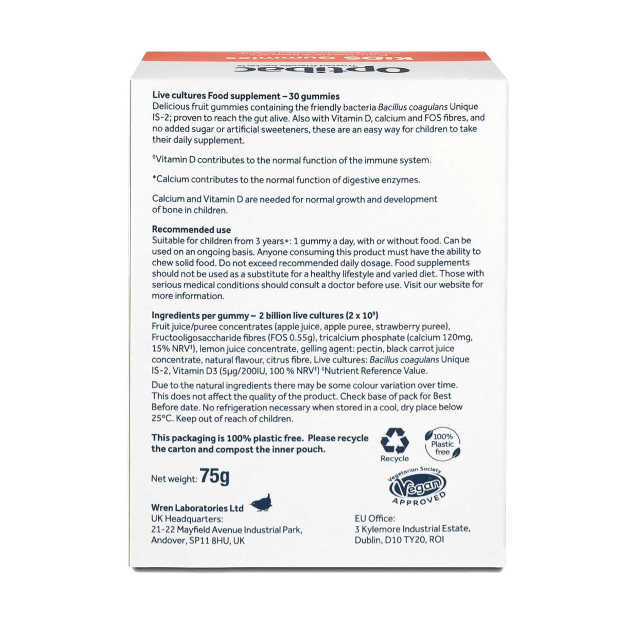 OptiBac Probiotics Kid's Gummies 30 gummies - Image 2