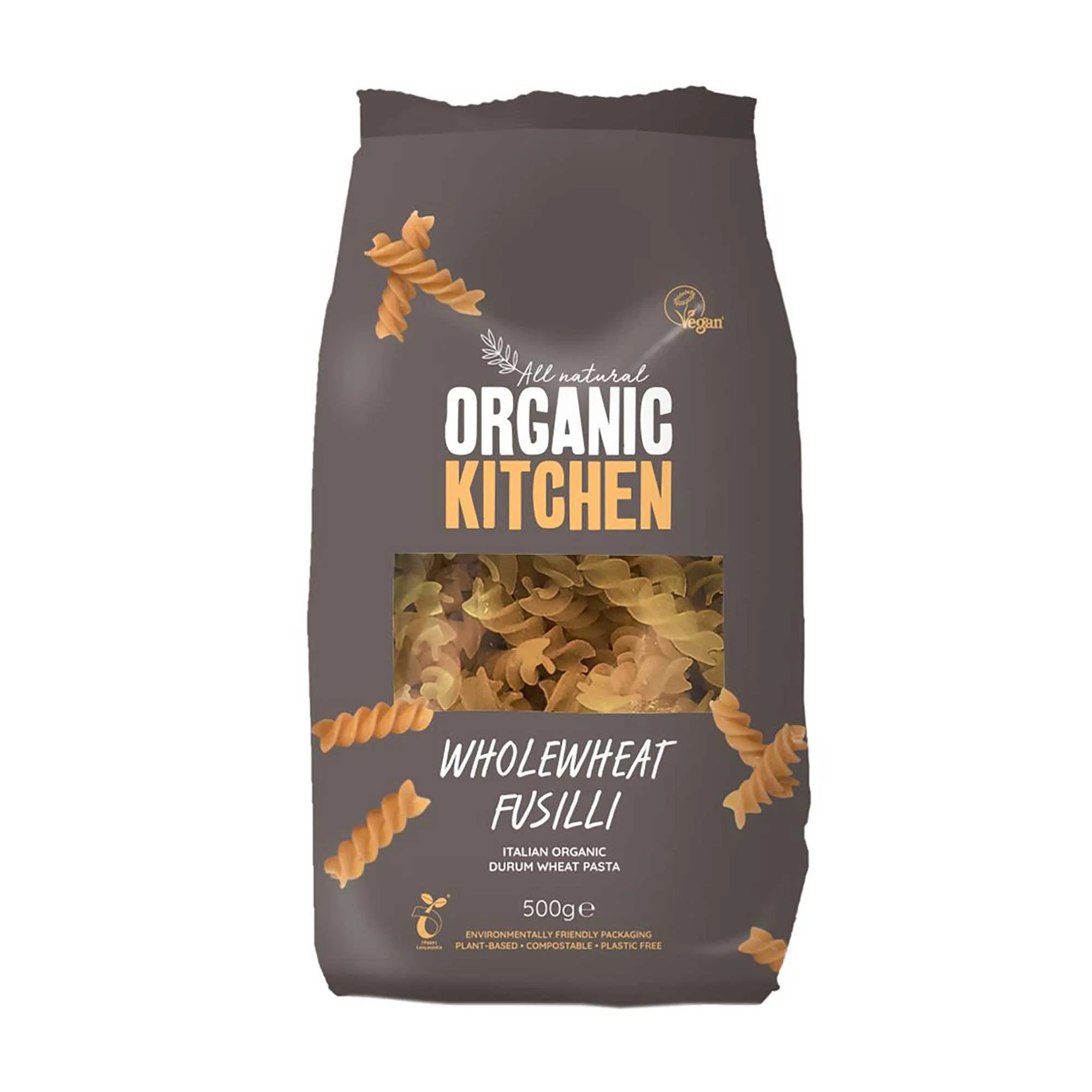 Organic Kitchen Italian Wholewheat Fusilli 500g 500g