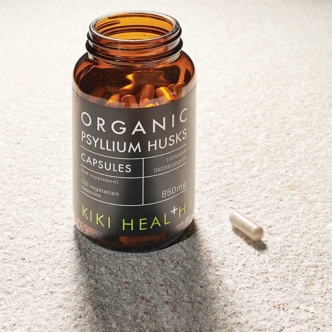 Organic Psyllium Husks Capsules 120 Vegicaps - Image 2