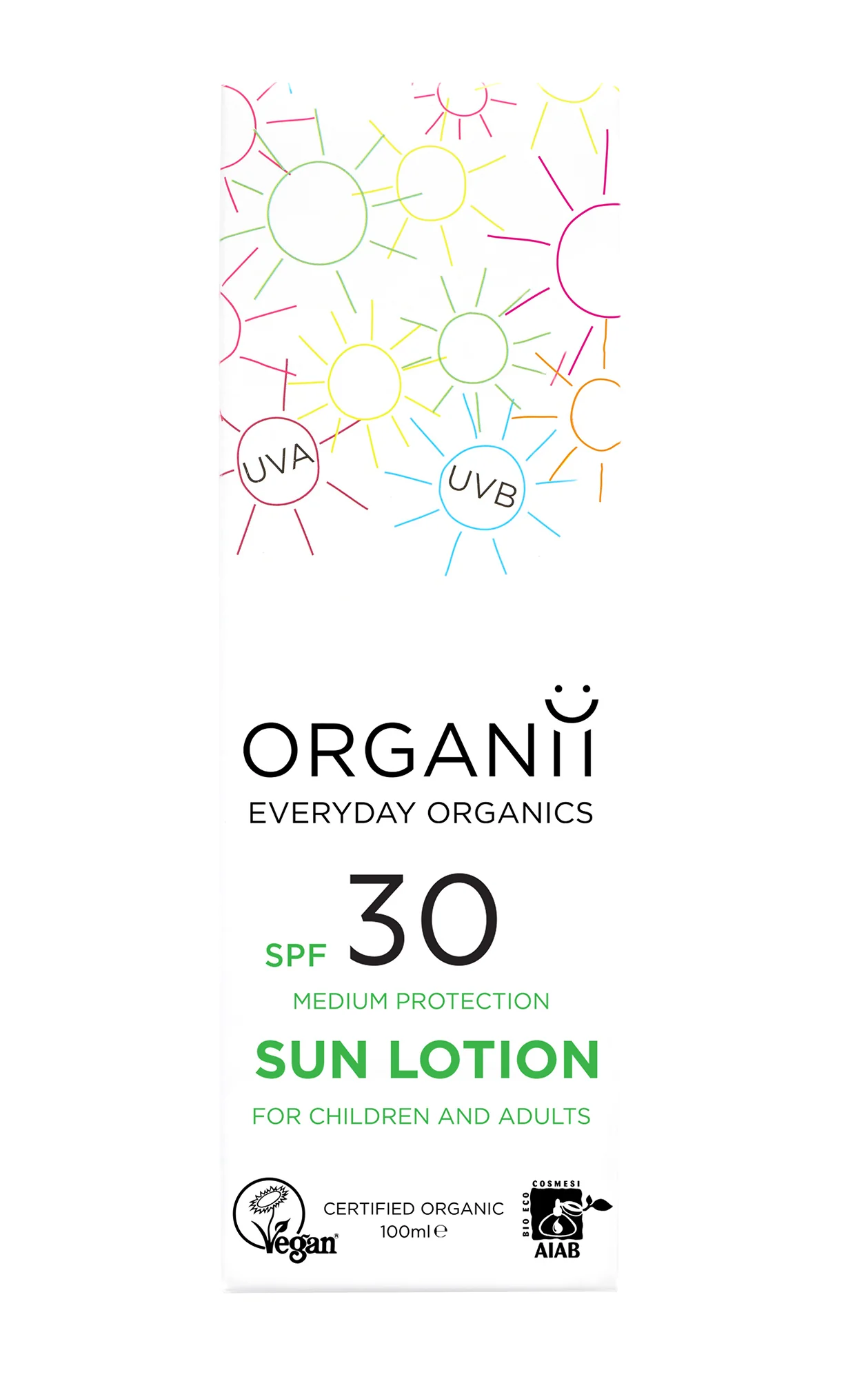 ORGANii SPF30 Sun Lotion 100ml - Image 2