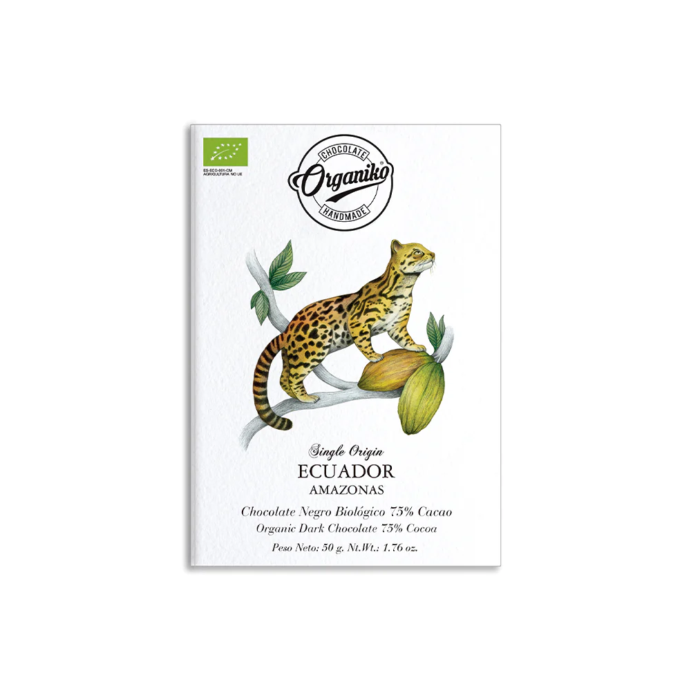 Chocolat Organiko Ecuador Dark chocolate 75% cocoa 50g