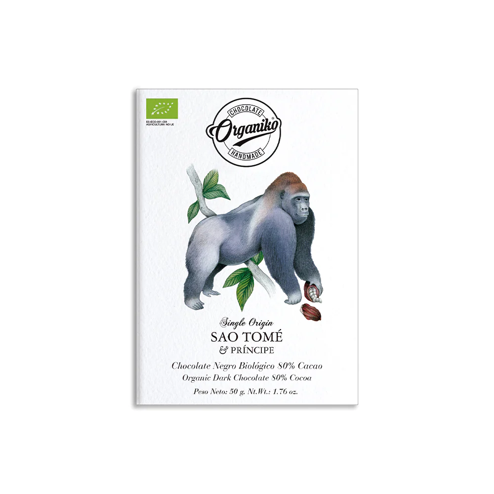 Chocolat Organiko Sao Tomé Dark chocolate 80% cocoa 50g
