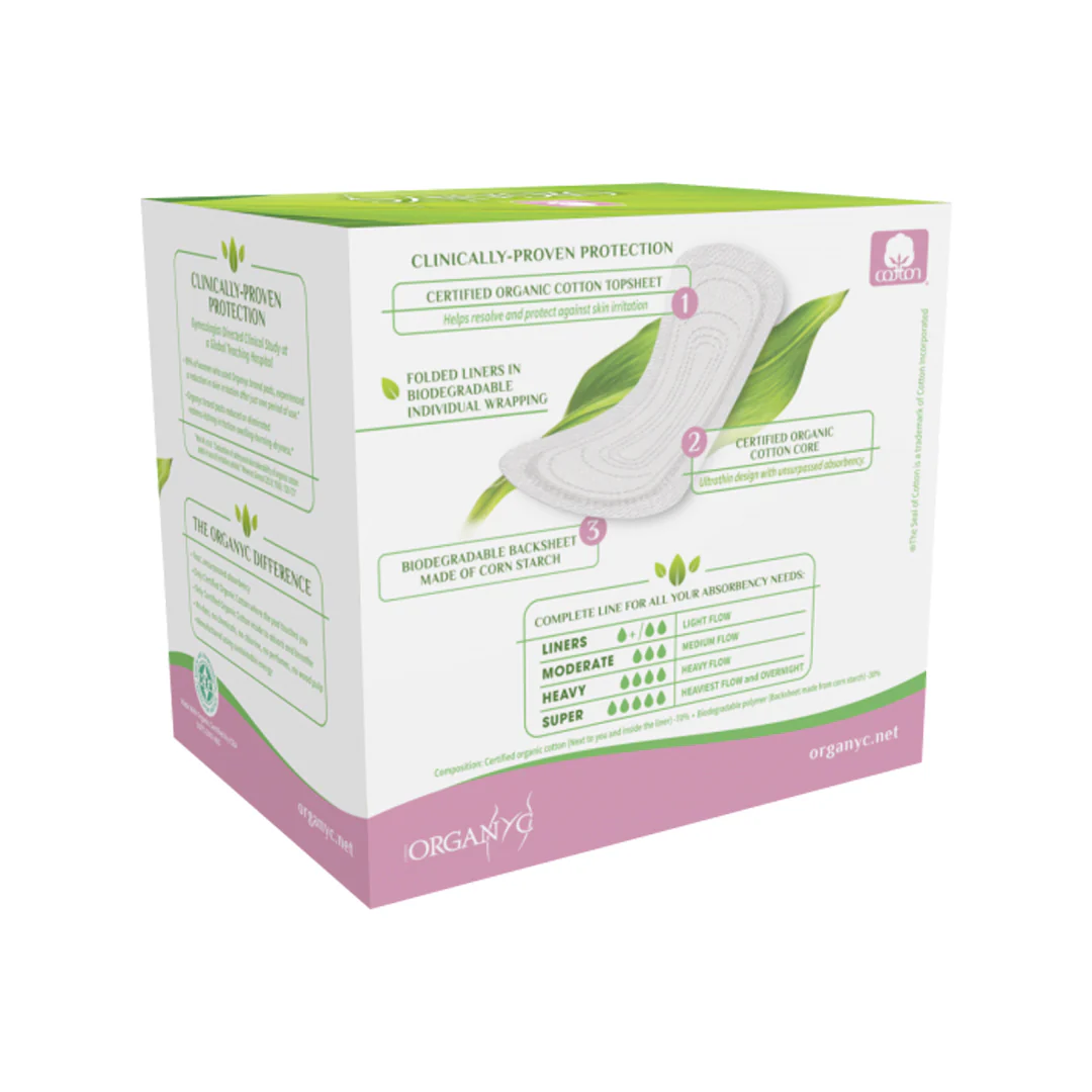 Organyc Panty Liners Folded; Light Flow 24 - Image 3