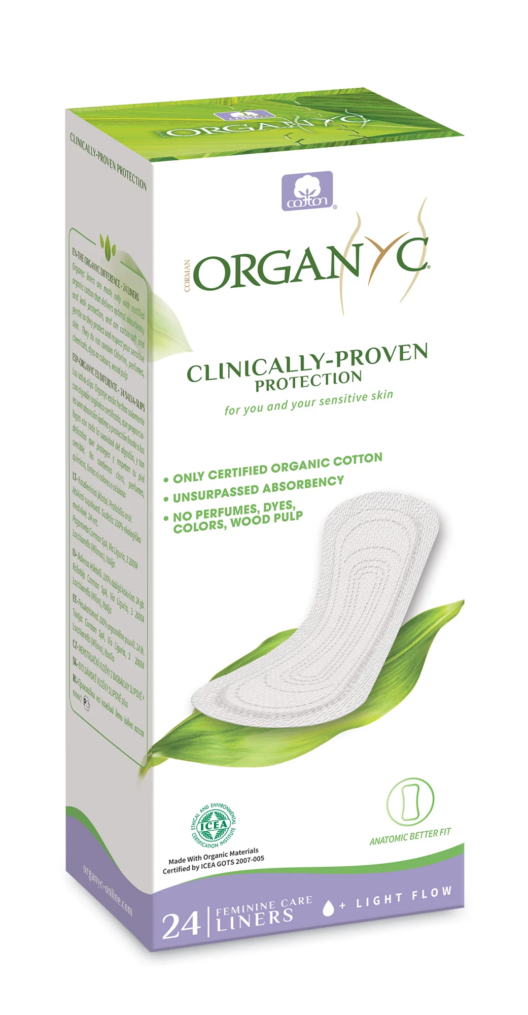 Organyc Pantyliners flat 24pc - Image 2