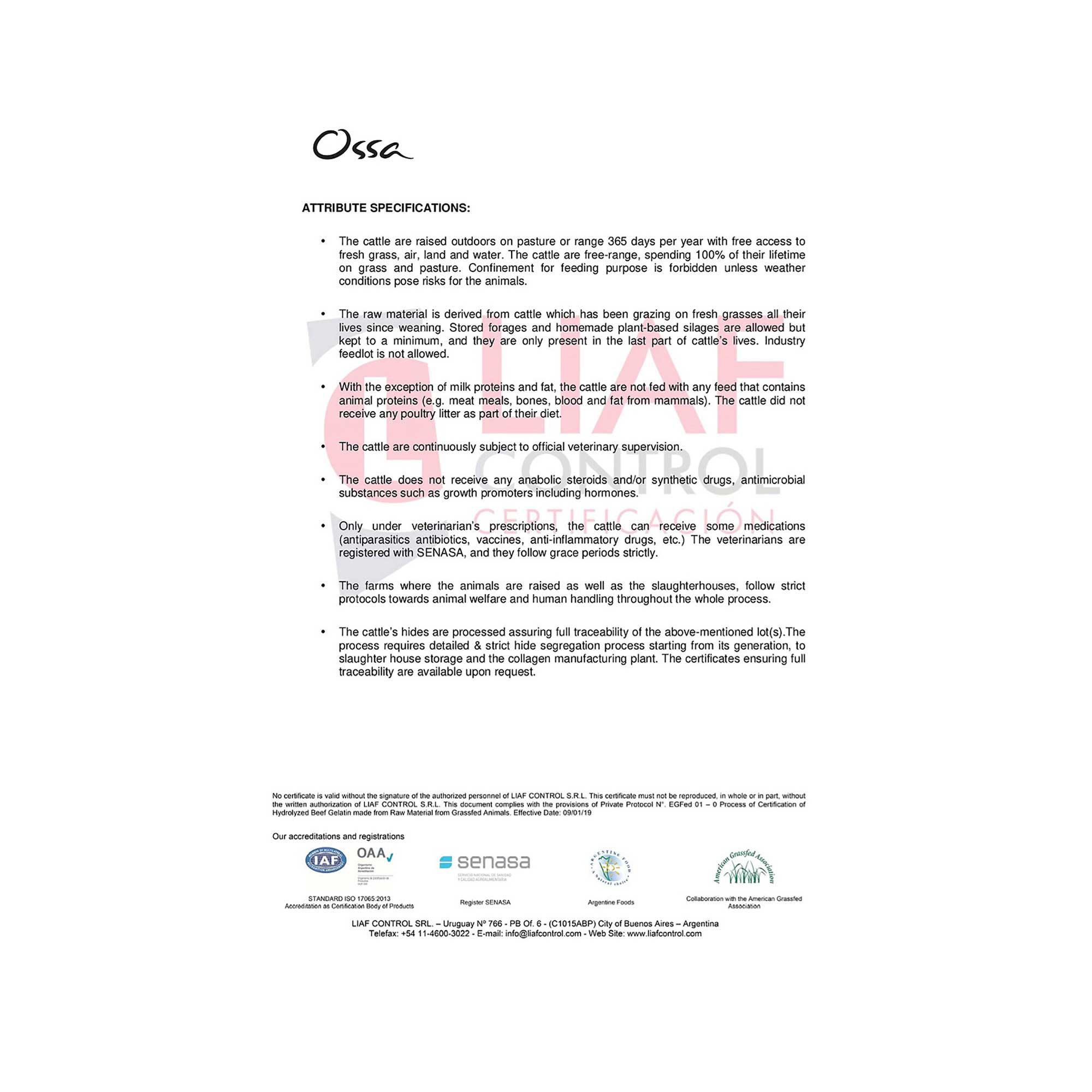 Ossa Grass Fed Collagen Peptides 400g - Image 3