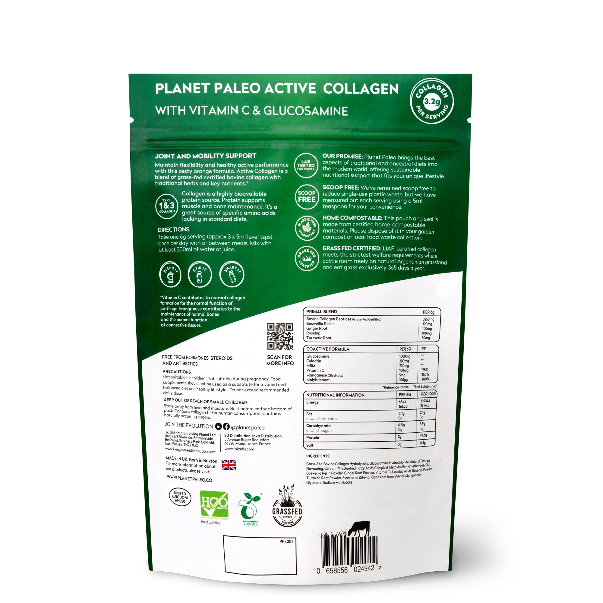 Planet Paleo Active Collagen 210g - Image 2