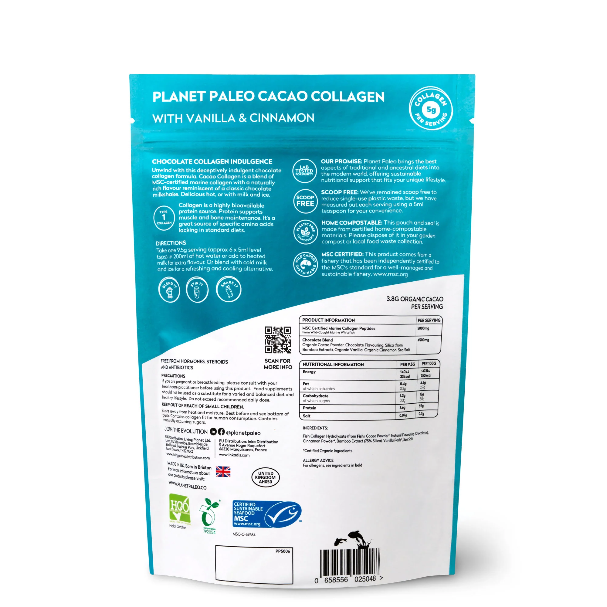 Planet Paleo Cacao Collagen 285g - Image 2
