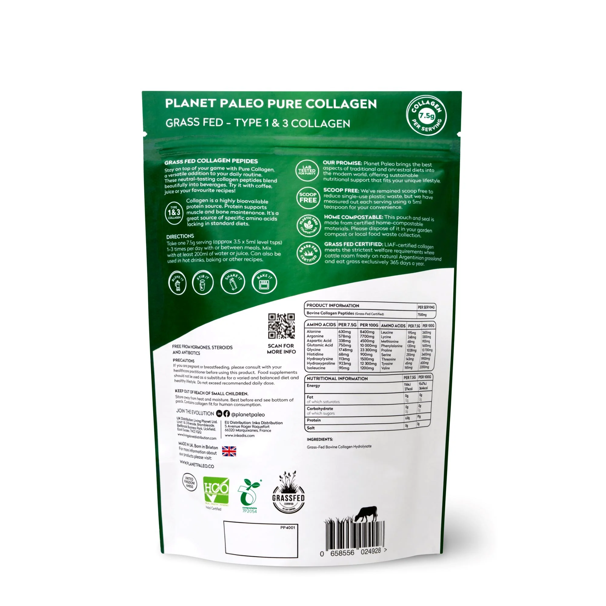 Planet Paleo Pure Collagen 225g - Image 2
