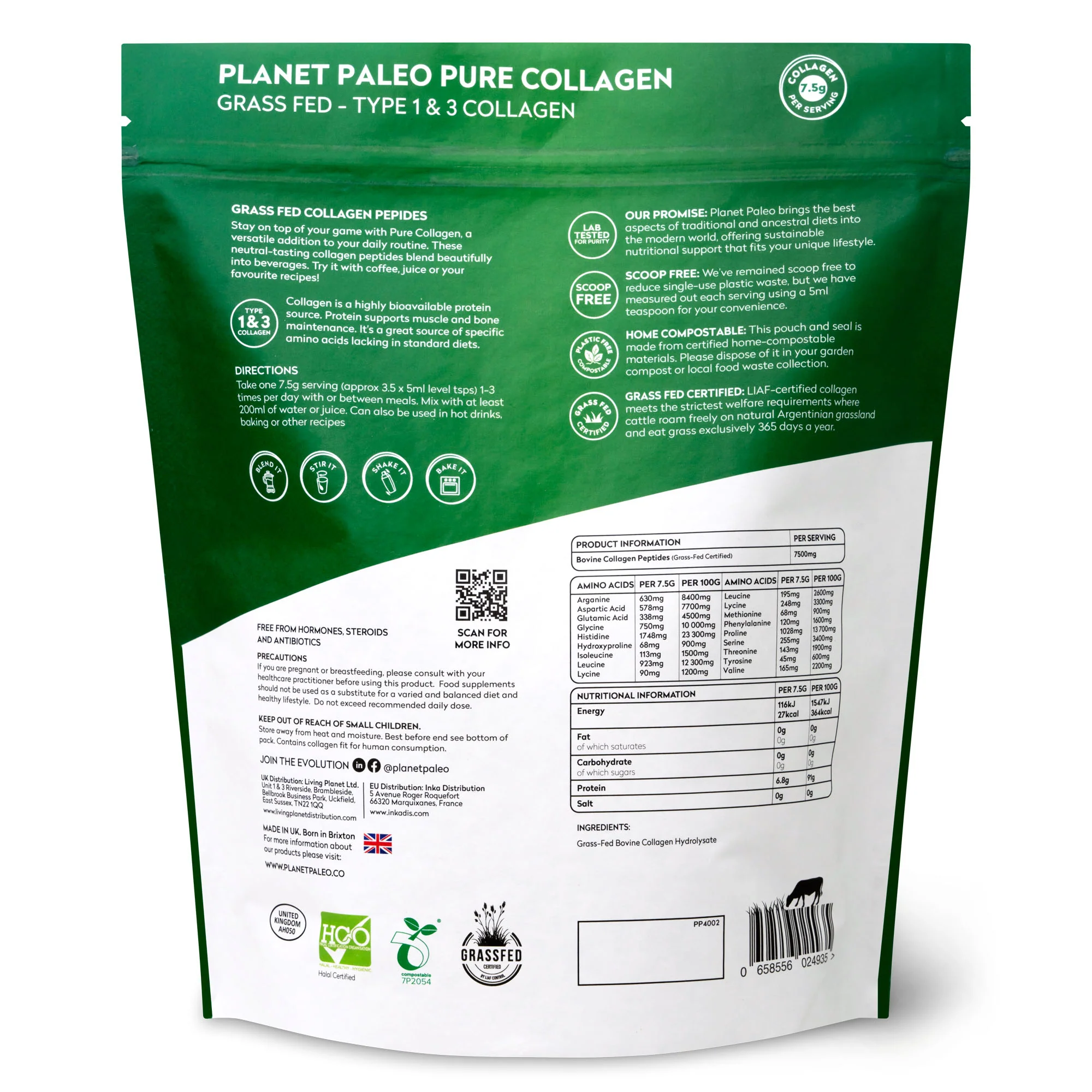 Planet Paleo Pure Collagen 450g - Image 2