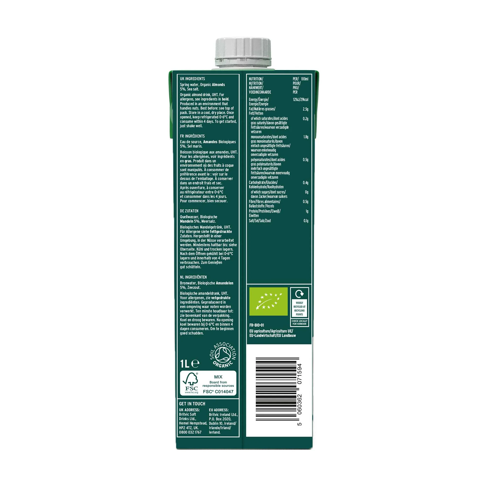 Plenish 6% Almond Milk 1L - Image 2