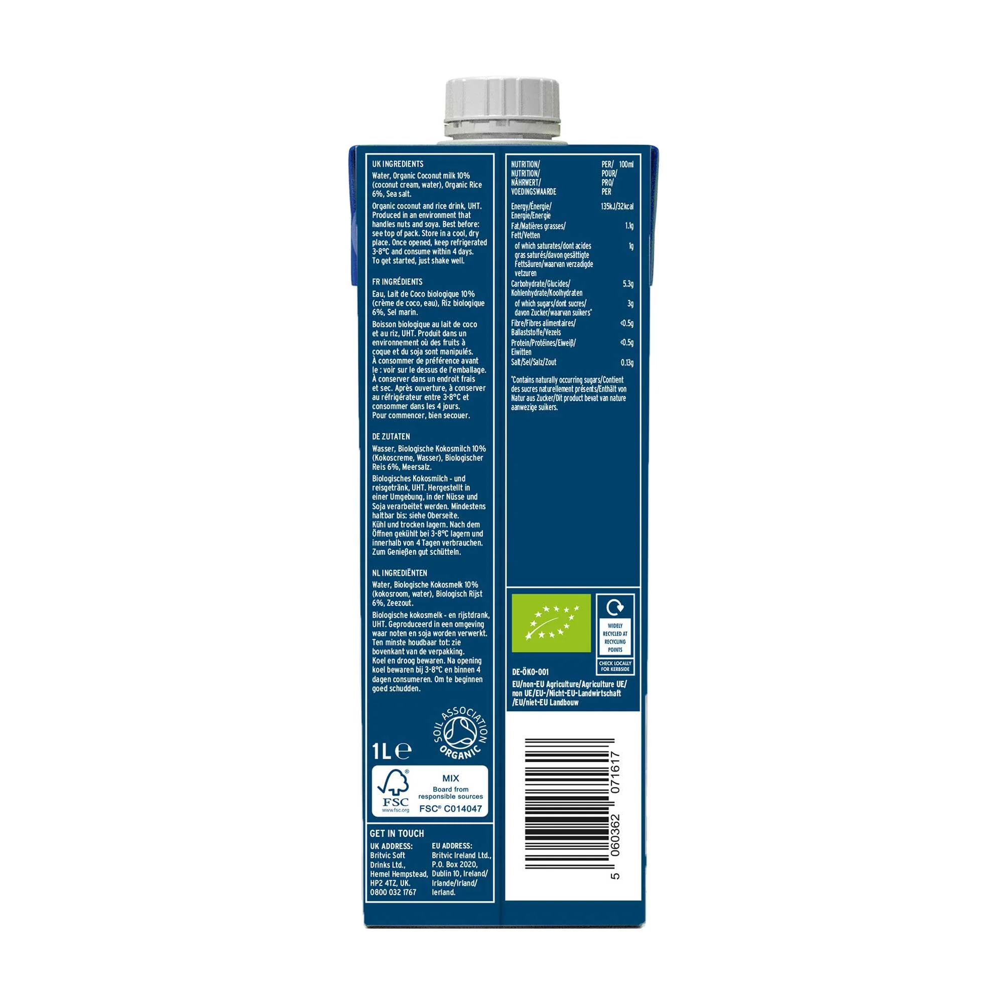 Plenish 10% Coconut Milk 1L - Image 2