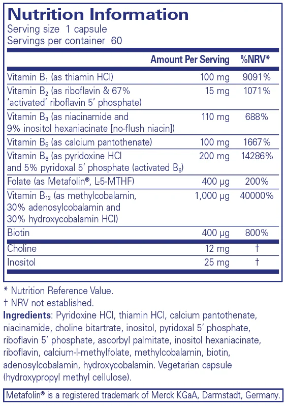 Pure Encapsualtions B6 Complex 60 caps - Image 2