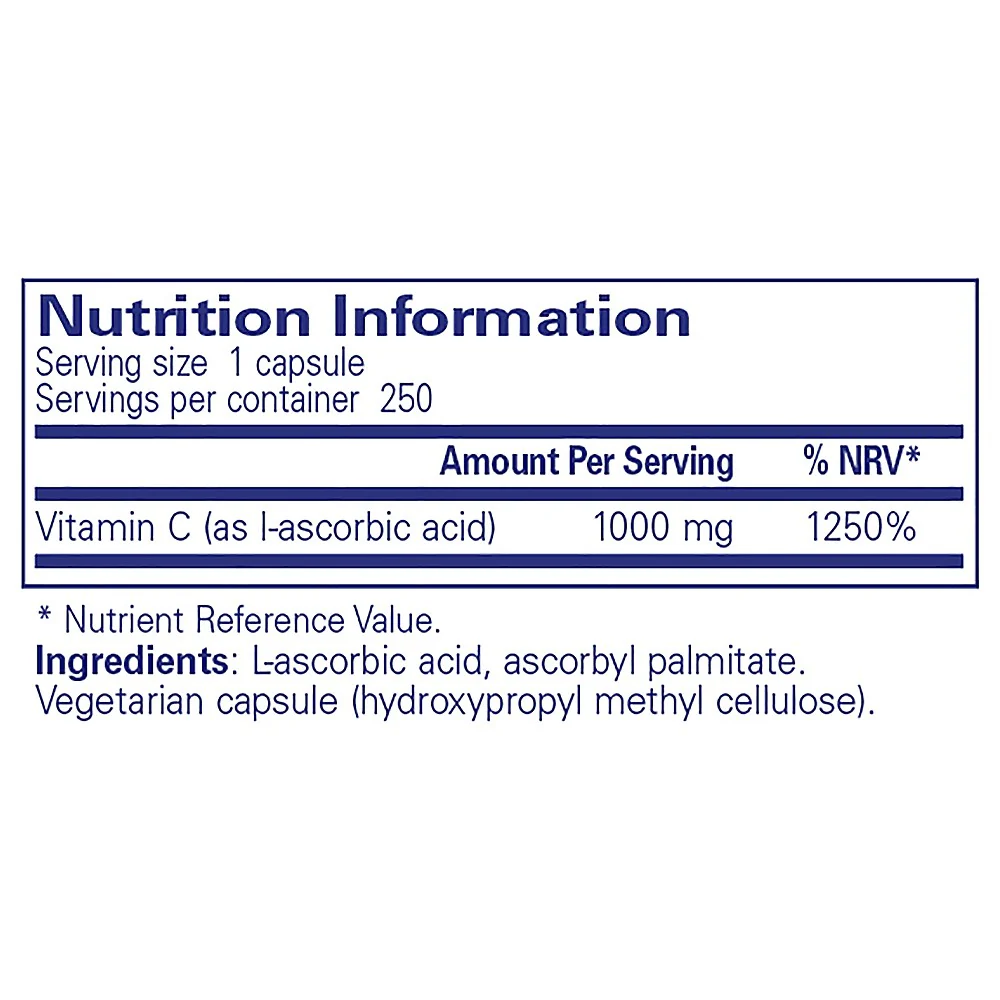 Pure Encapsulations Ascorbic Acid 250 caps - Image 3