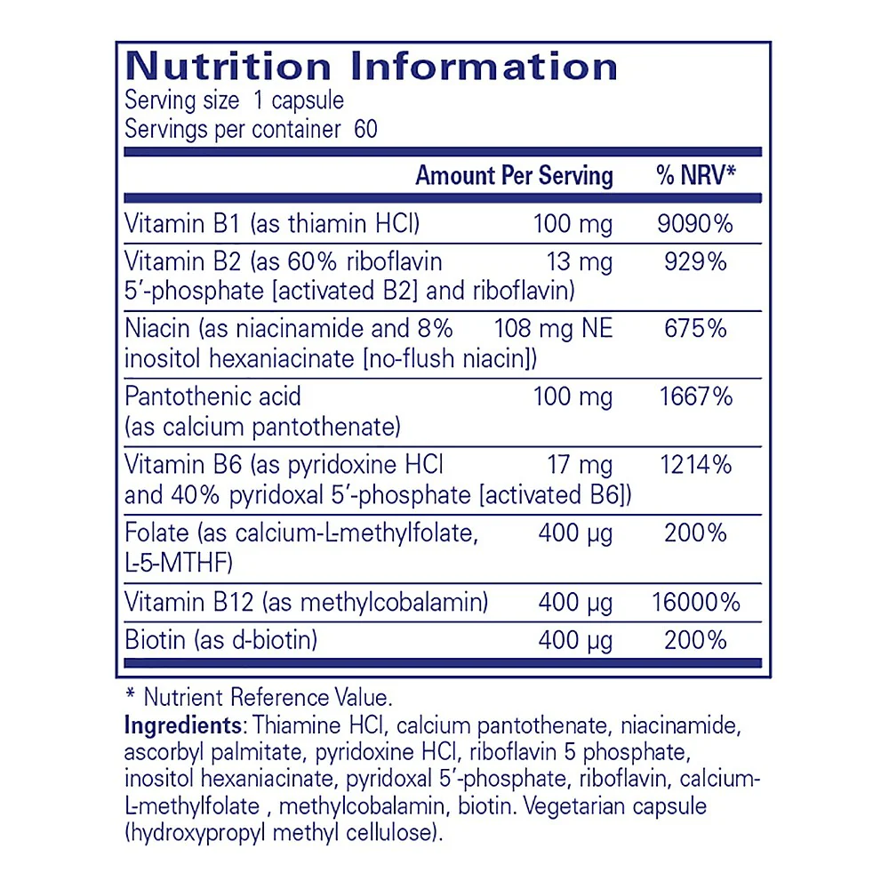Pure Encapsulations B-Complex Plus 60 - Image 3