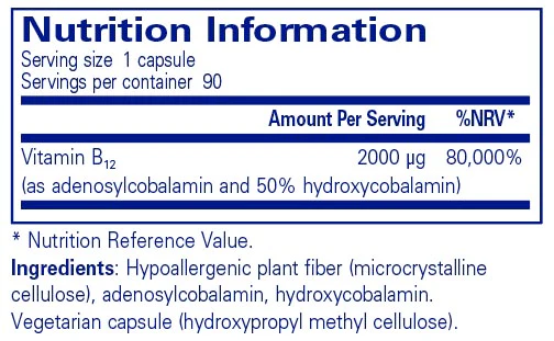 Pure Encapsulations B12 (adenosyl/hydroxy) 90 - Image 2