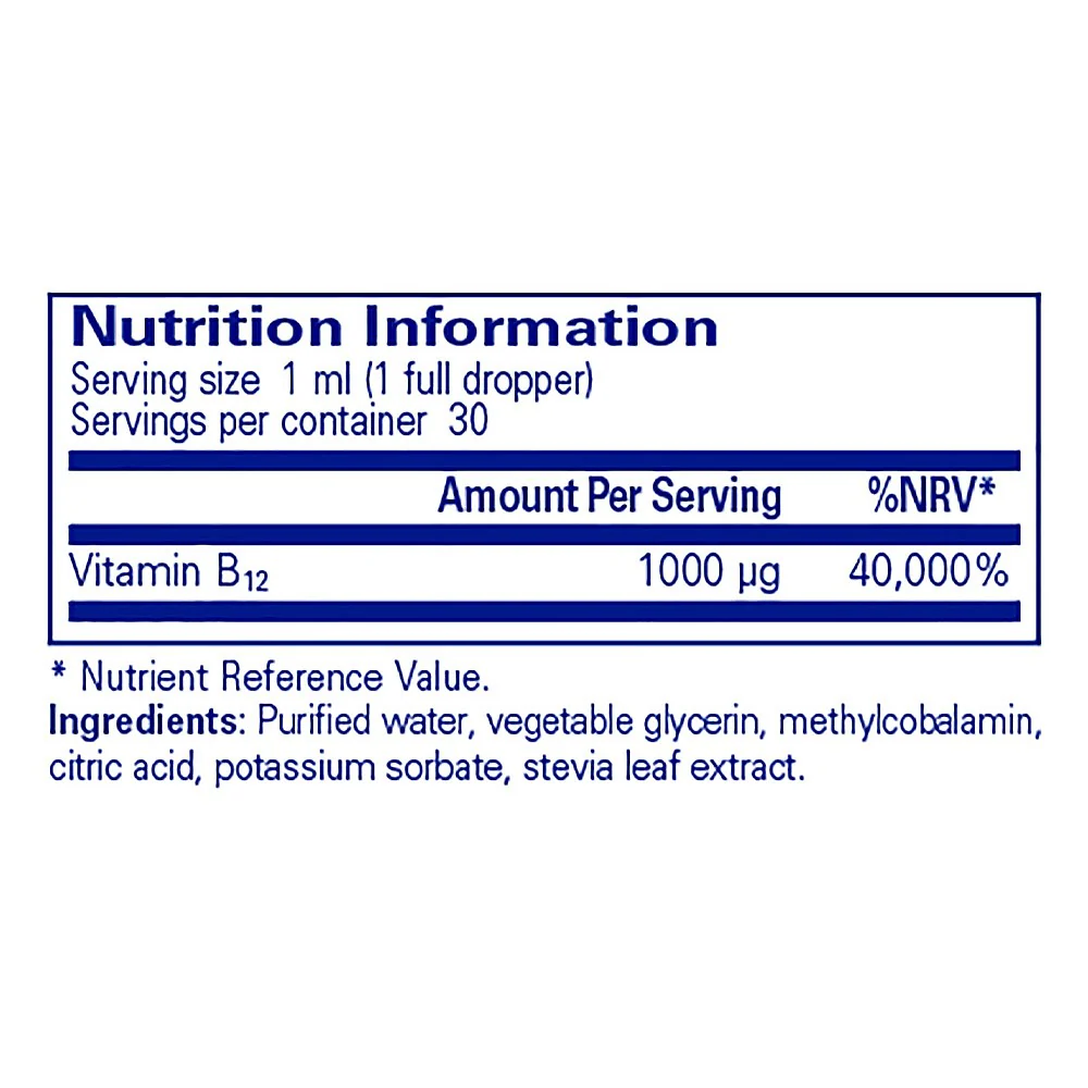 Pure Encapsulations B12 Liquid 30ml - Image 3