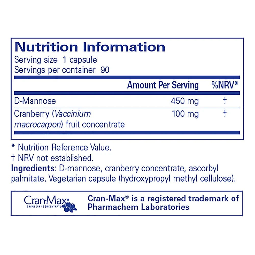 Pure Encapsulations Cranberry/ d-Mannose 90 caps - Image 3