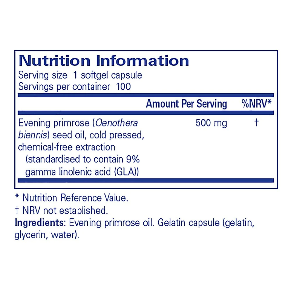 Pure Encapsulations Evening Primrose Oil 100 softgels - Image 3