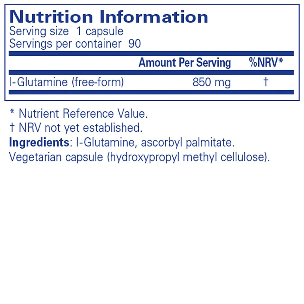 Pure Encapsulations l-Glutamine 850mg 90 - Image 3