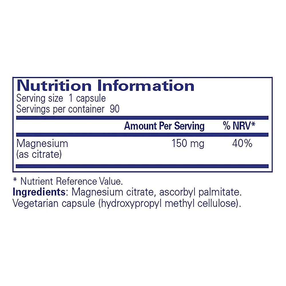Pure Encapsulations Magnesium (citrate) 90 caps - Image 3