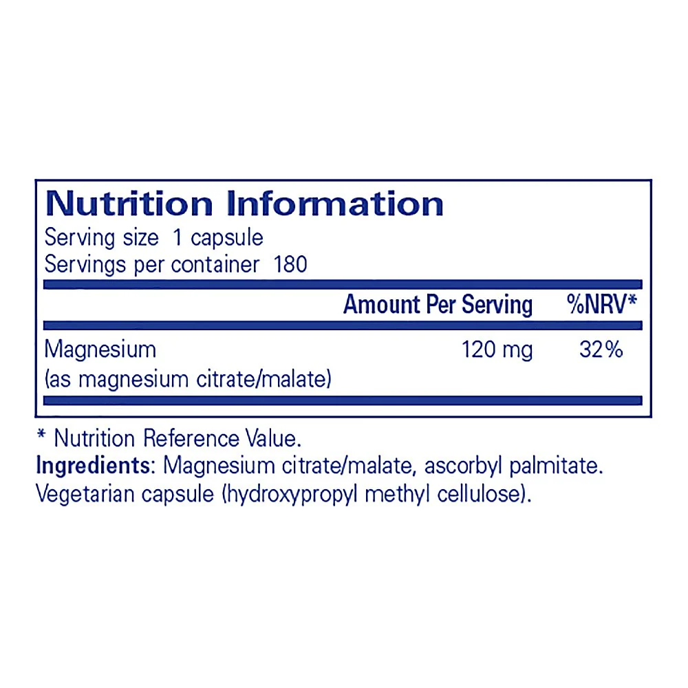 Pure Encapsulations Magnesium (citrate/malate) 180 caps - Image 3