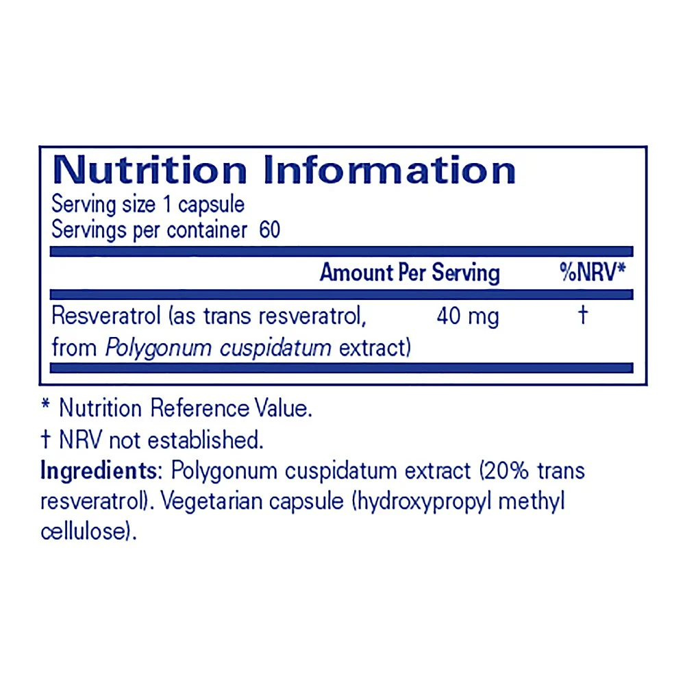 Pure Encapsulations Resveratrol 60 caps - Image 3