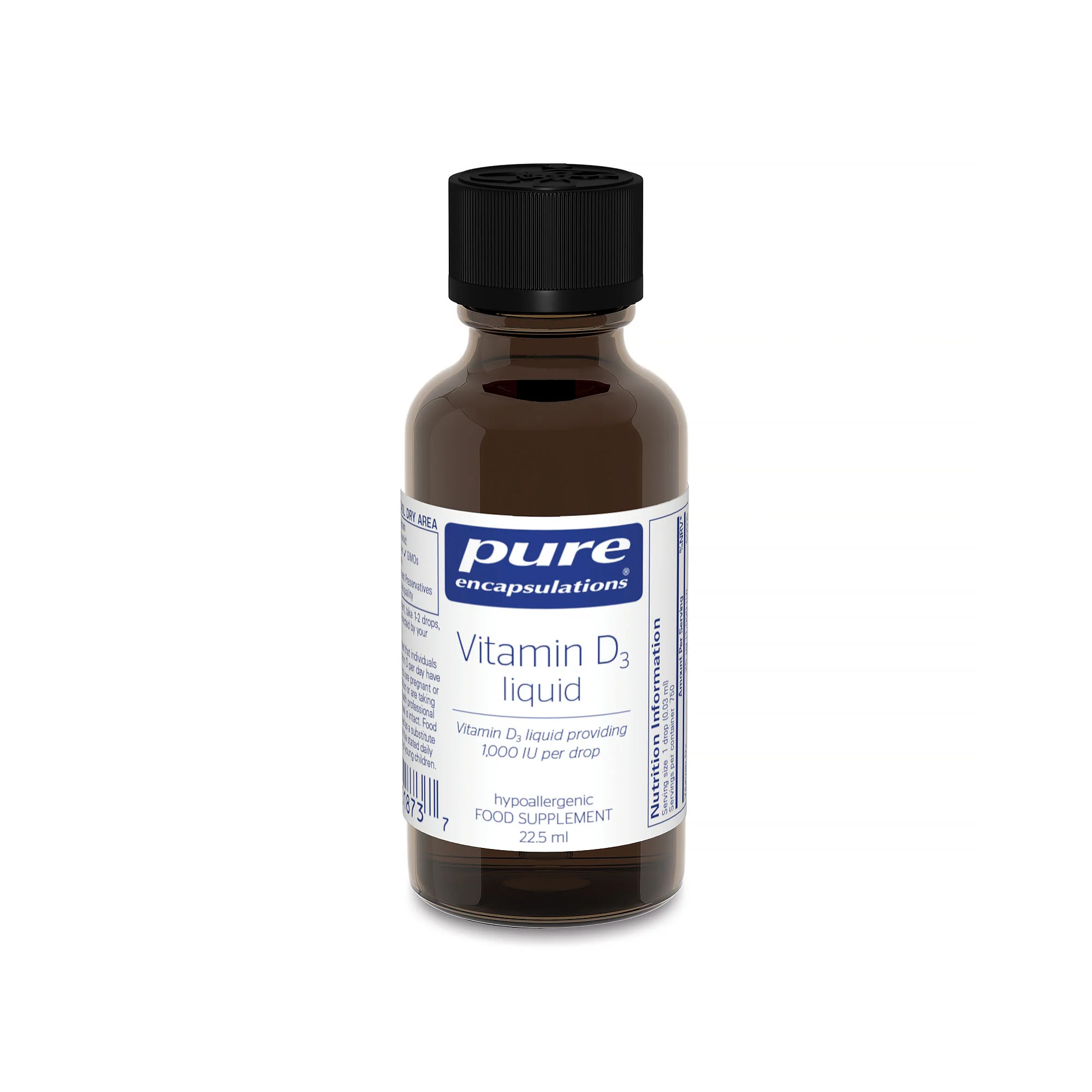 Pure Encapsulations Vitamin D3 Liquid 22.5ml