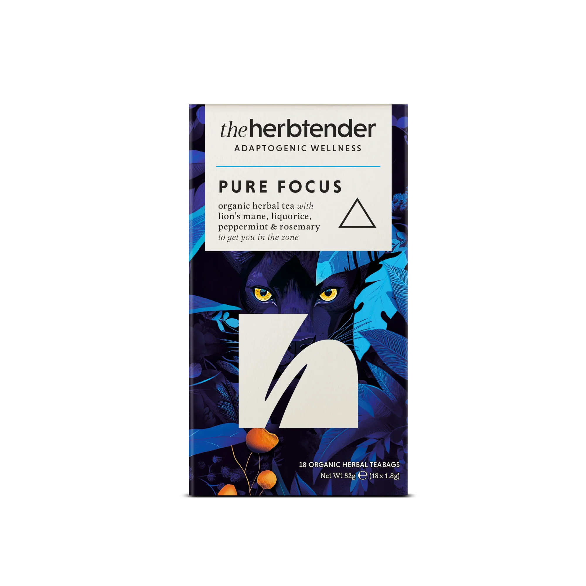 The Herbtender Pure Focus Organic Herbal Tea 18 bags