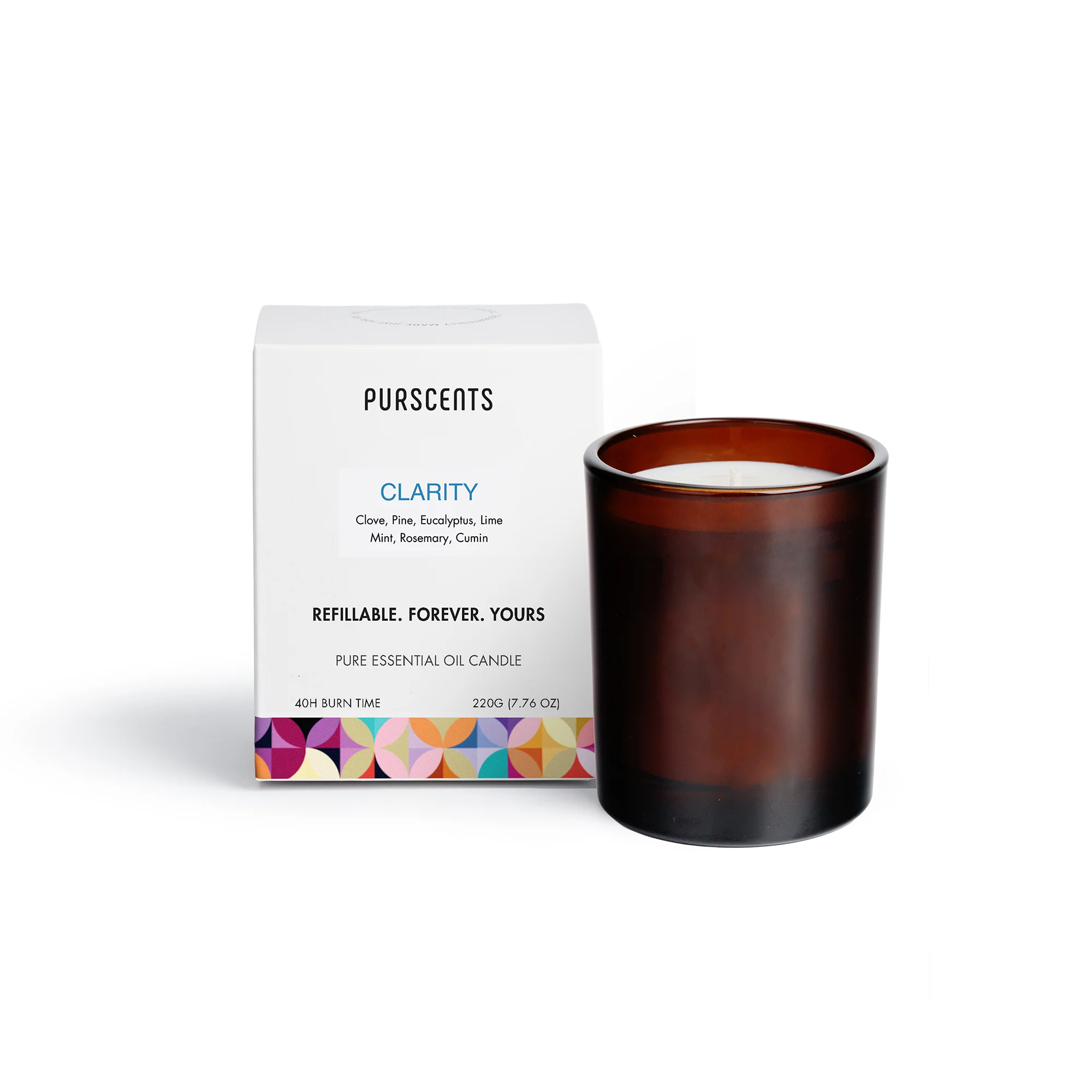 Purscents Clarity Refillable Candle - Luna 220g - Image 2