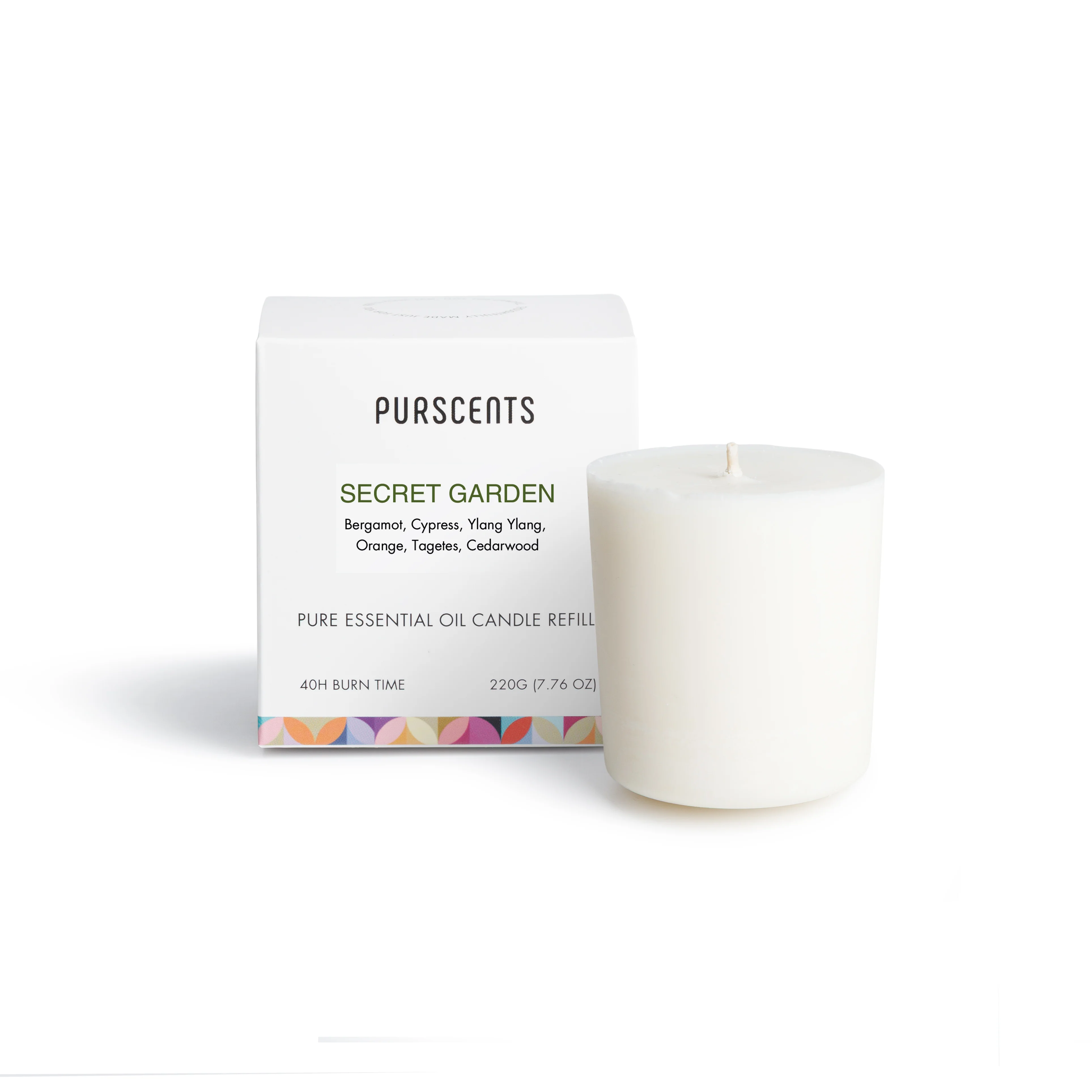 Purscents Secret Garden Candle Refill Block 220g - Image 2