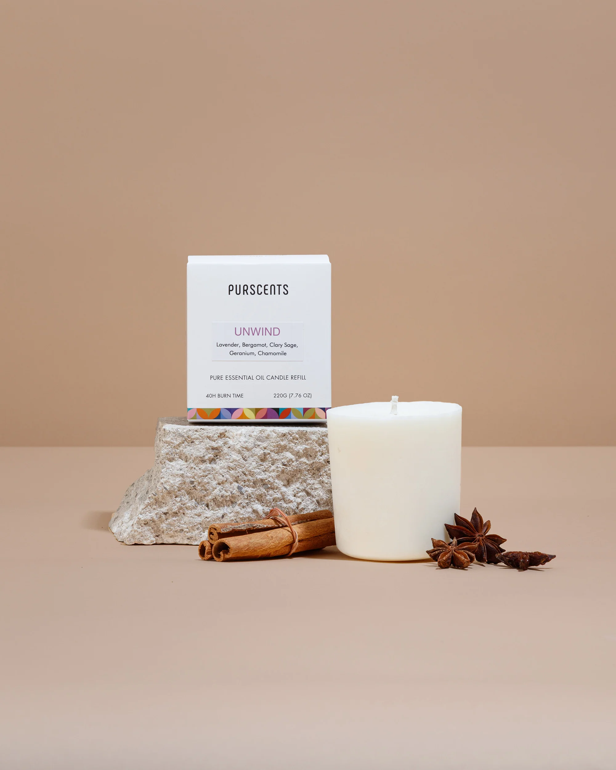 Purscents Secret Garden Candle Refill Block 220g - Image 5