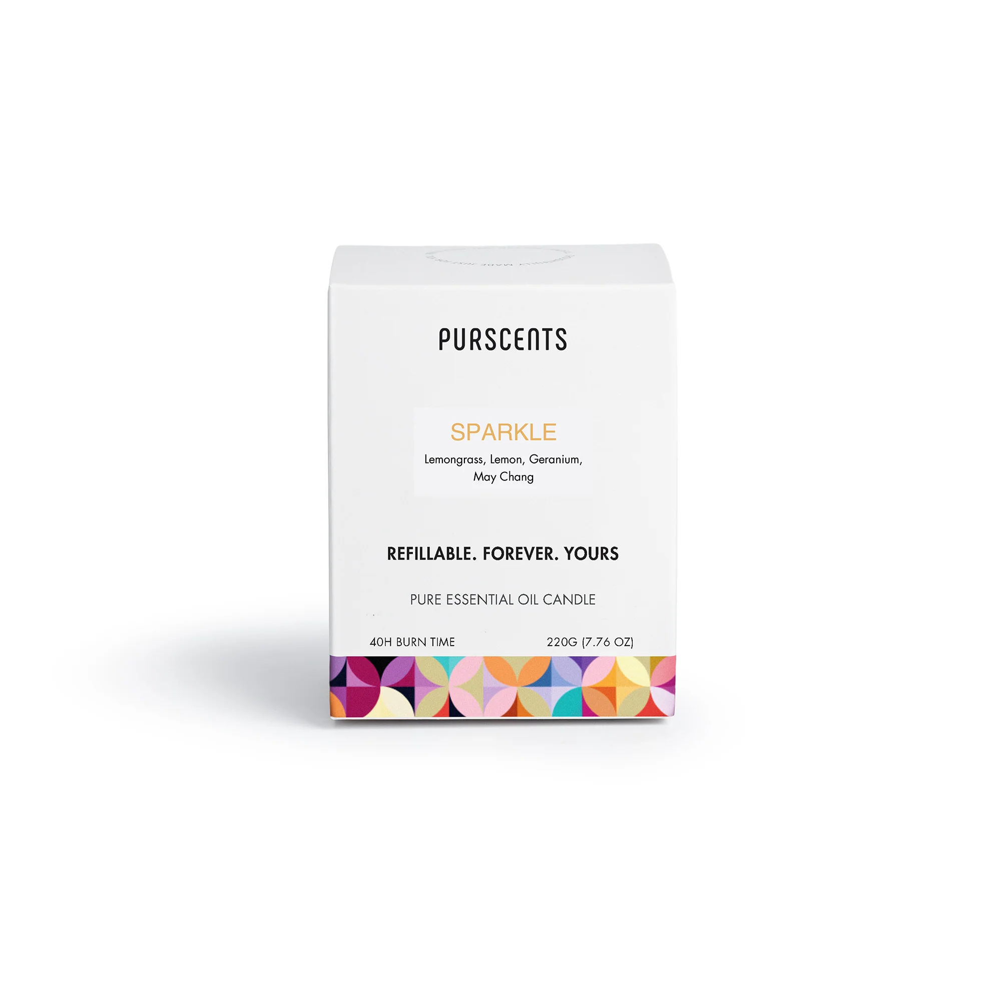Purscents Sparkle Refillable Candle - Luna 220g