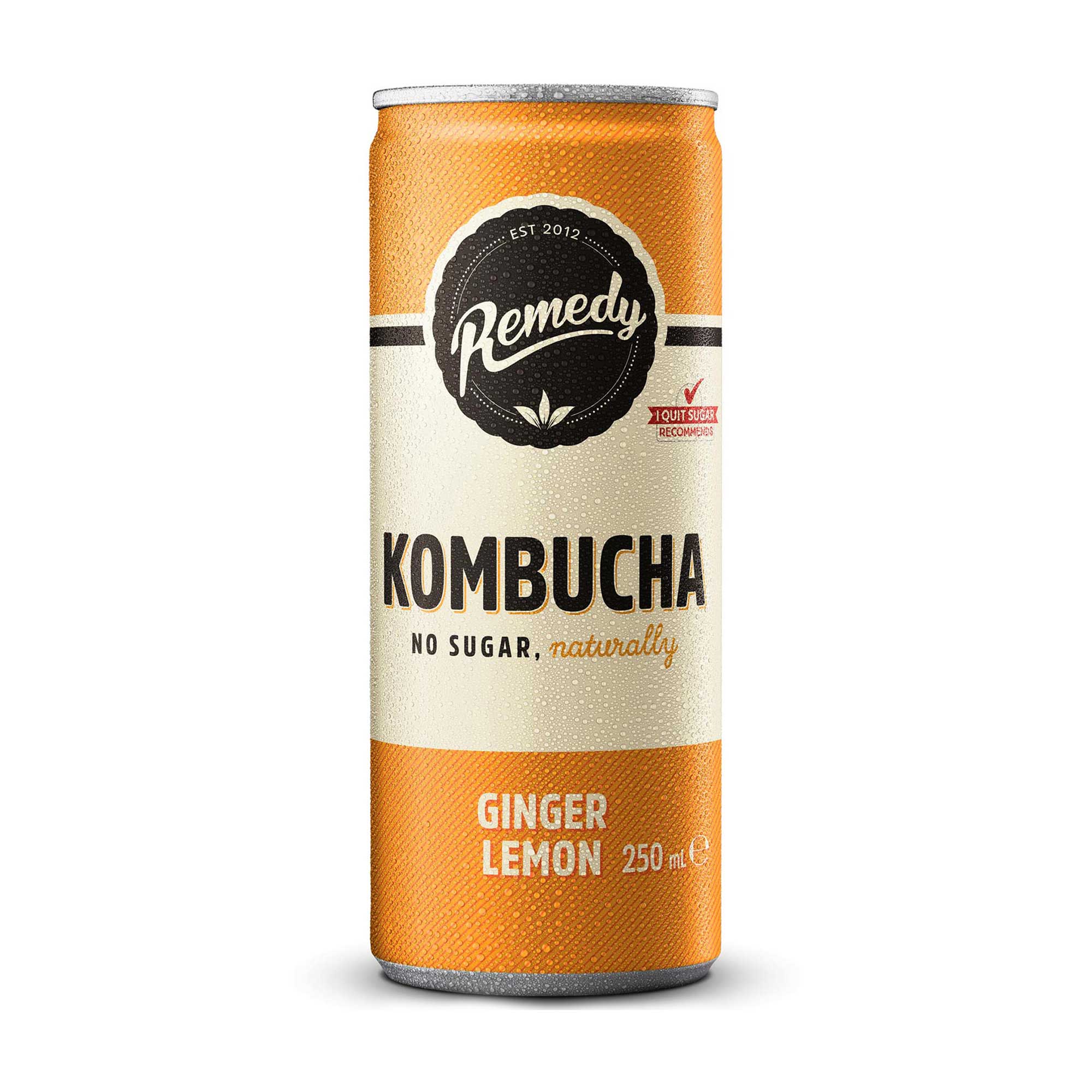 Remedy Ginger Lemon Kombucha 250ml