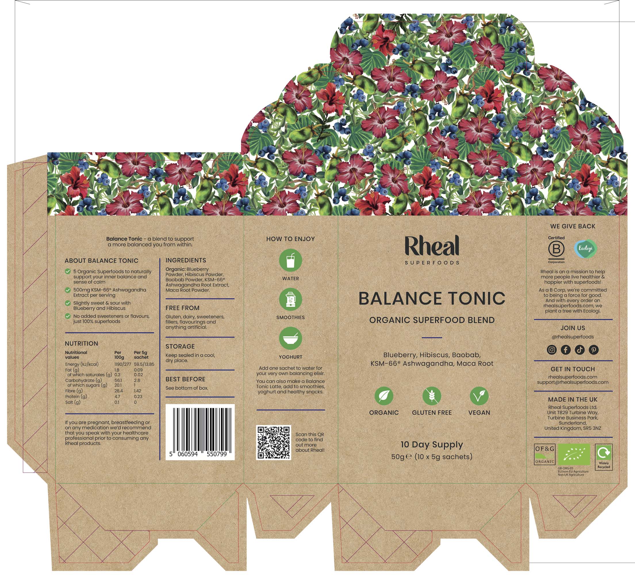 Rheal Superfoods Balance Tonic Sachets 10x5g - Image 2