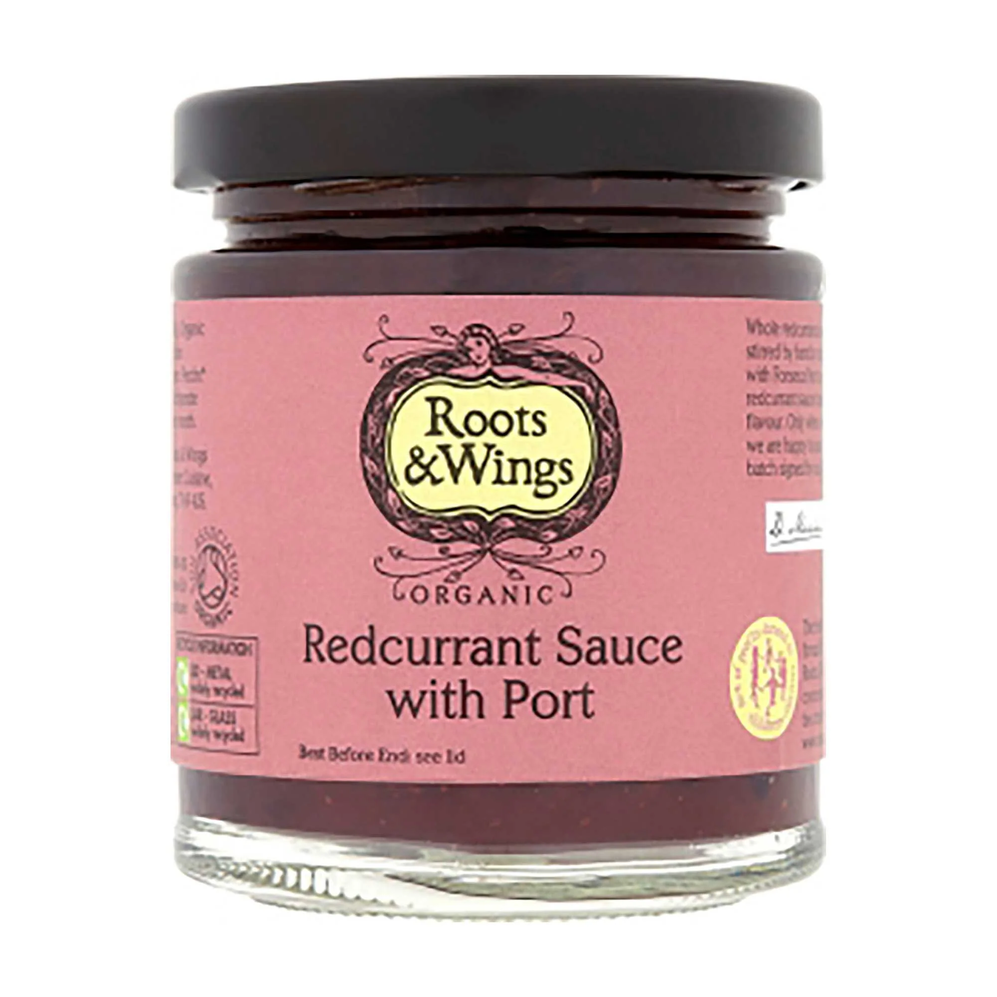 Roots & Wings Organic Redcurrant Sauce with Port 200g