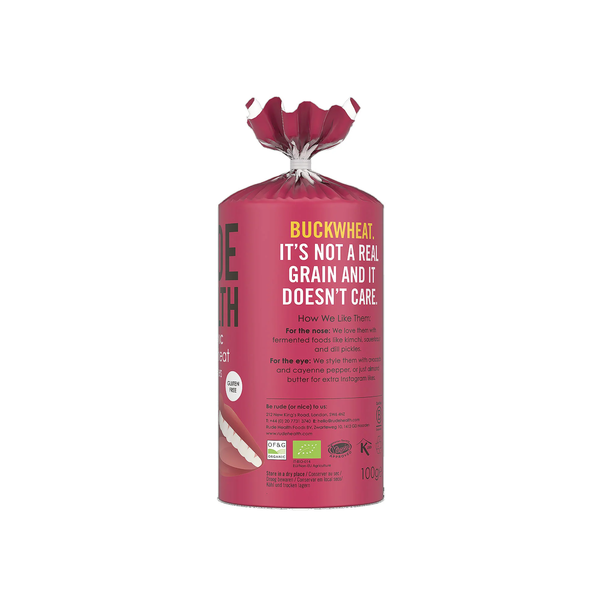 Rude Health Buckwheat Crackers 100g - Image 3