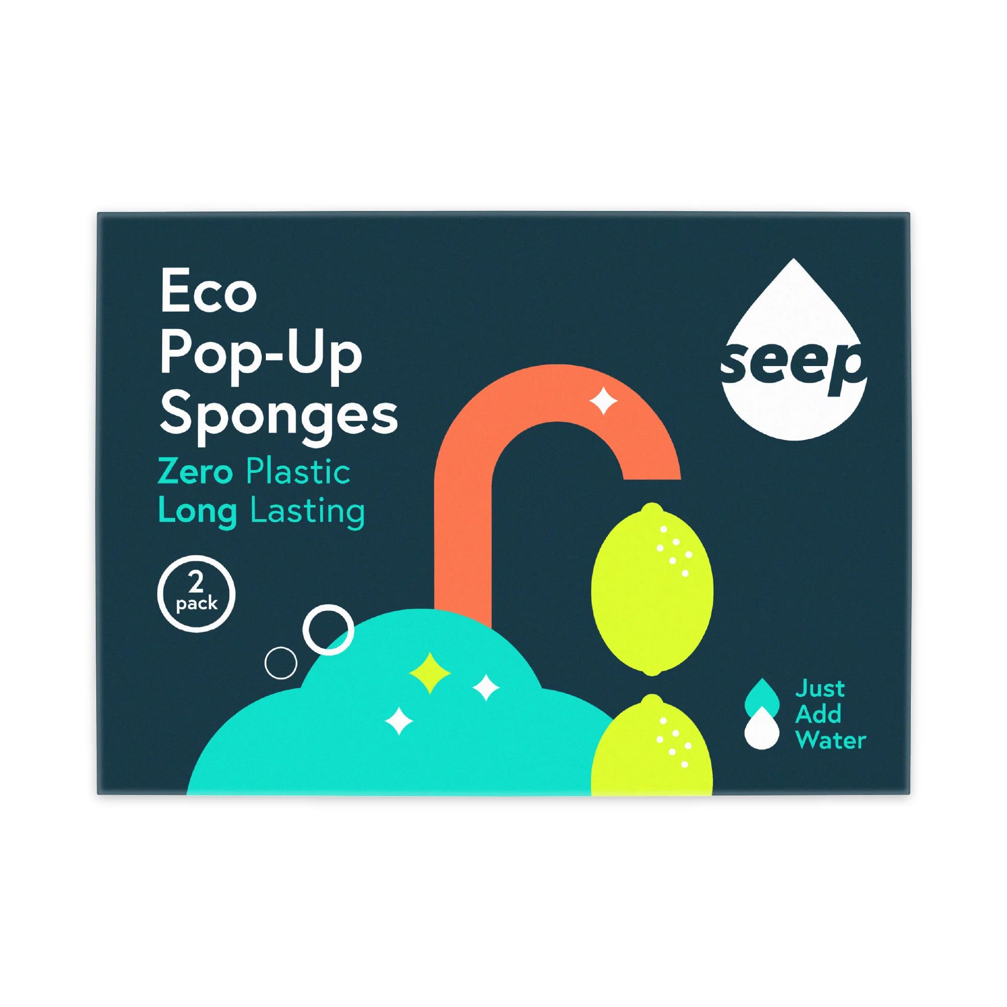Seep Eco Pop up Sponges (2pk) 2 Pack