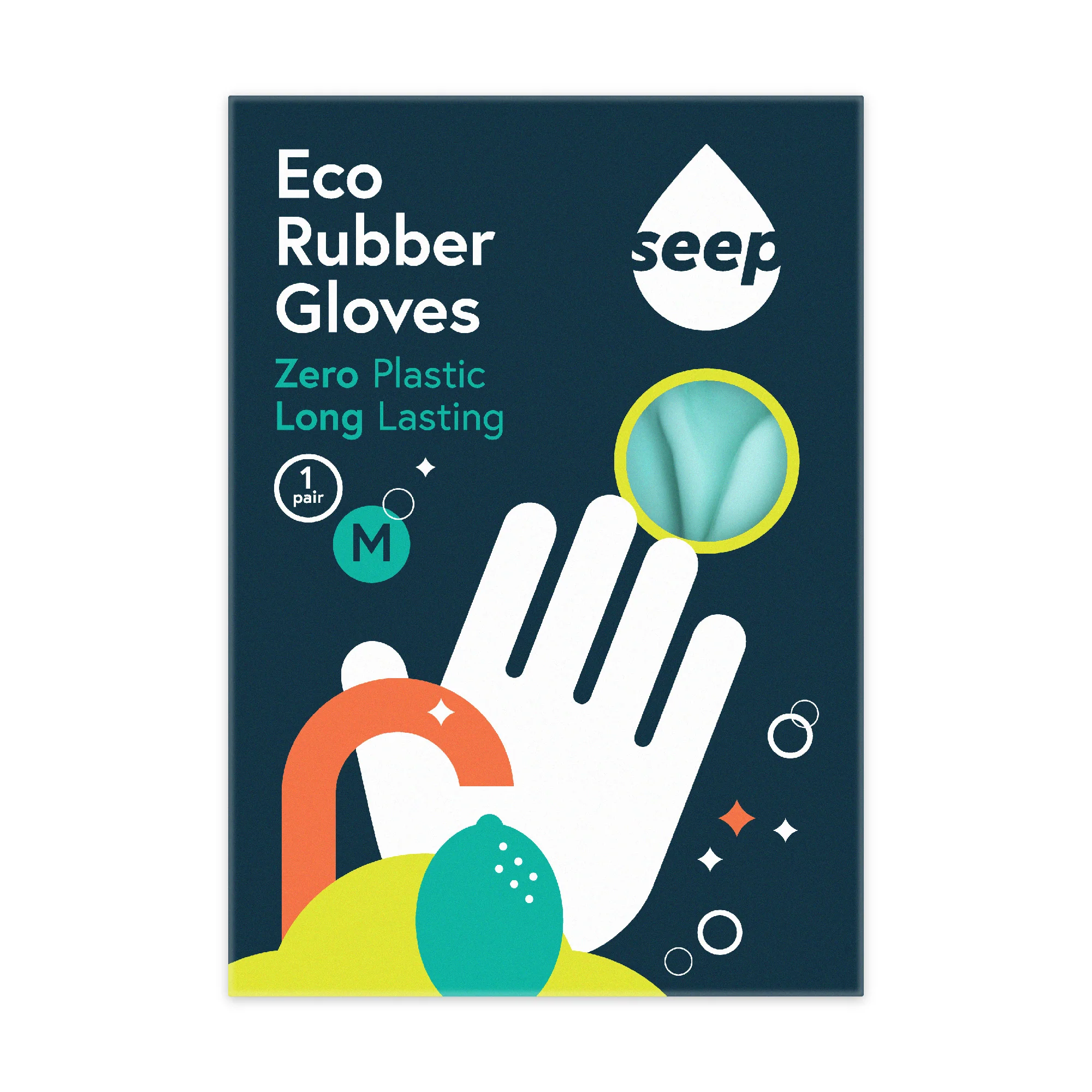 Seep Eco Rubber Gloves Medium each