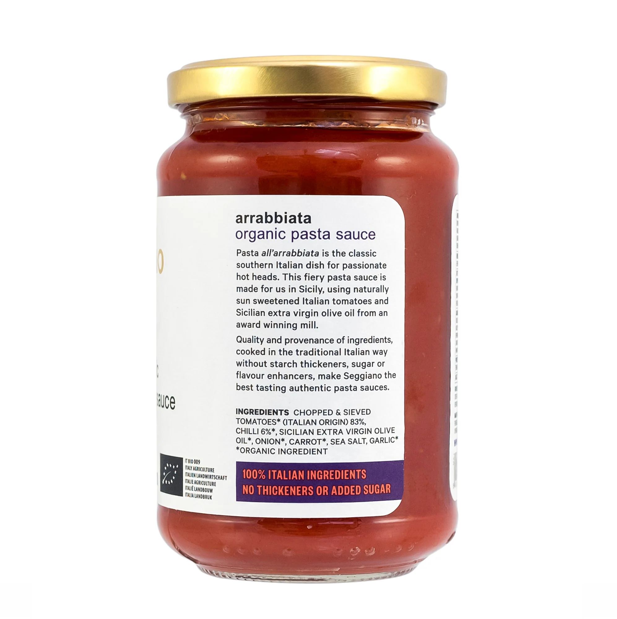 Seggiano Arrabbiata Pasta Sauce 350g - Image 3