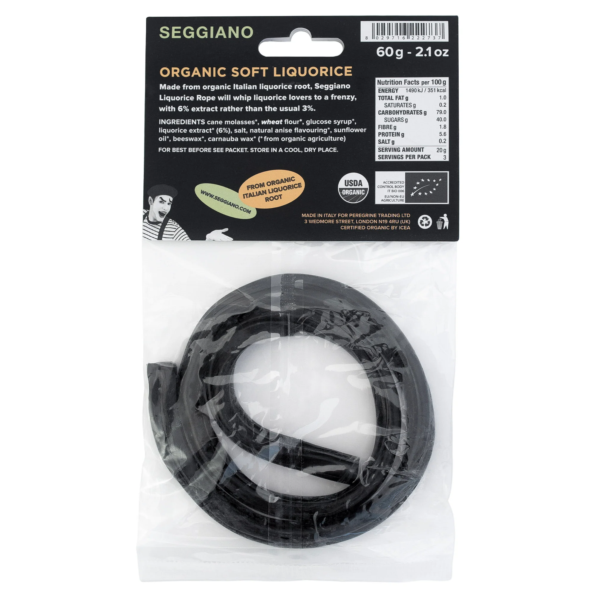 Seggiano Liquorice Rope 60g - Image 2