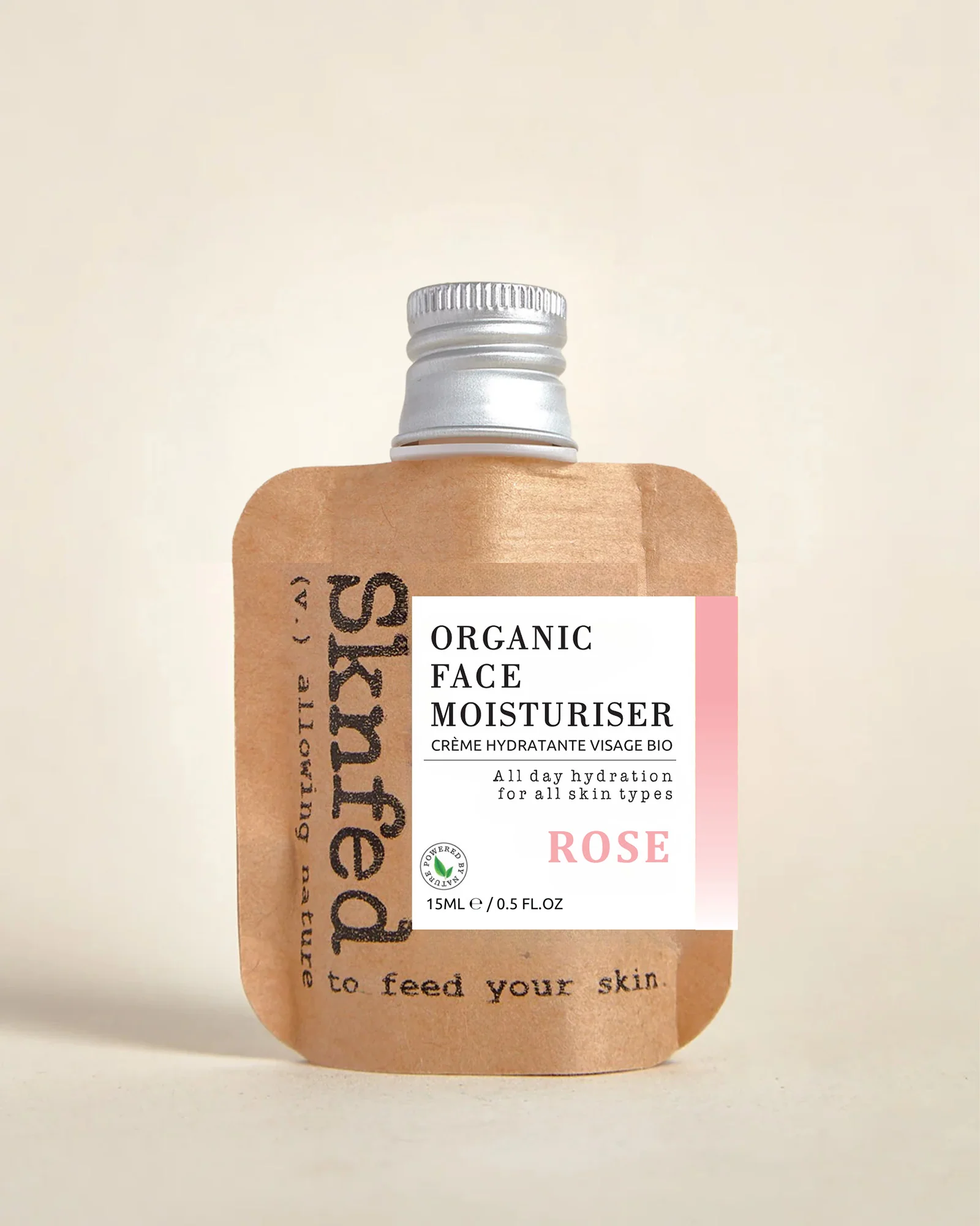 Sknfed Organic Face Moisturiser Rose - Mini 15g - Image 2