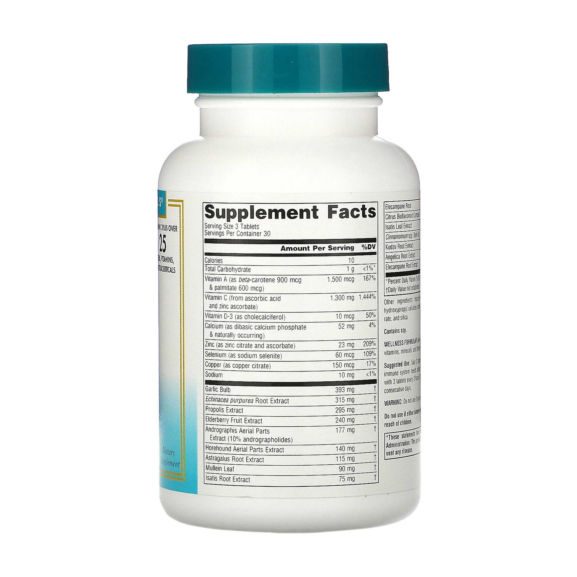 Source Naturals Wellness Formula 90 tabs - Image 3