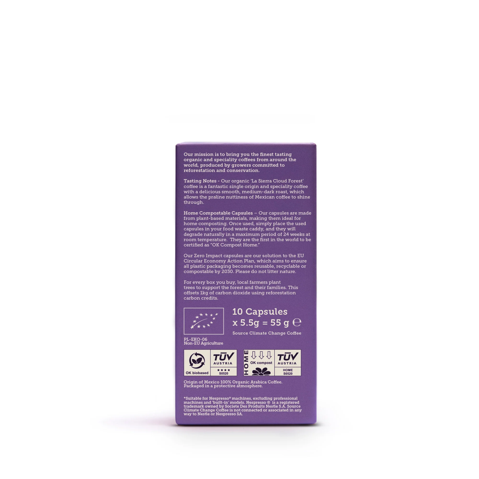 Source Organic Home Compostable Mexico Capsules 57g - Image 2