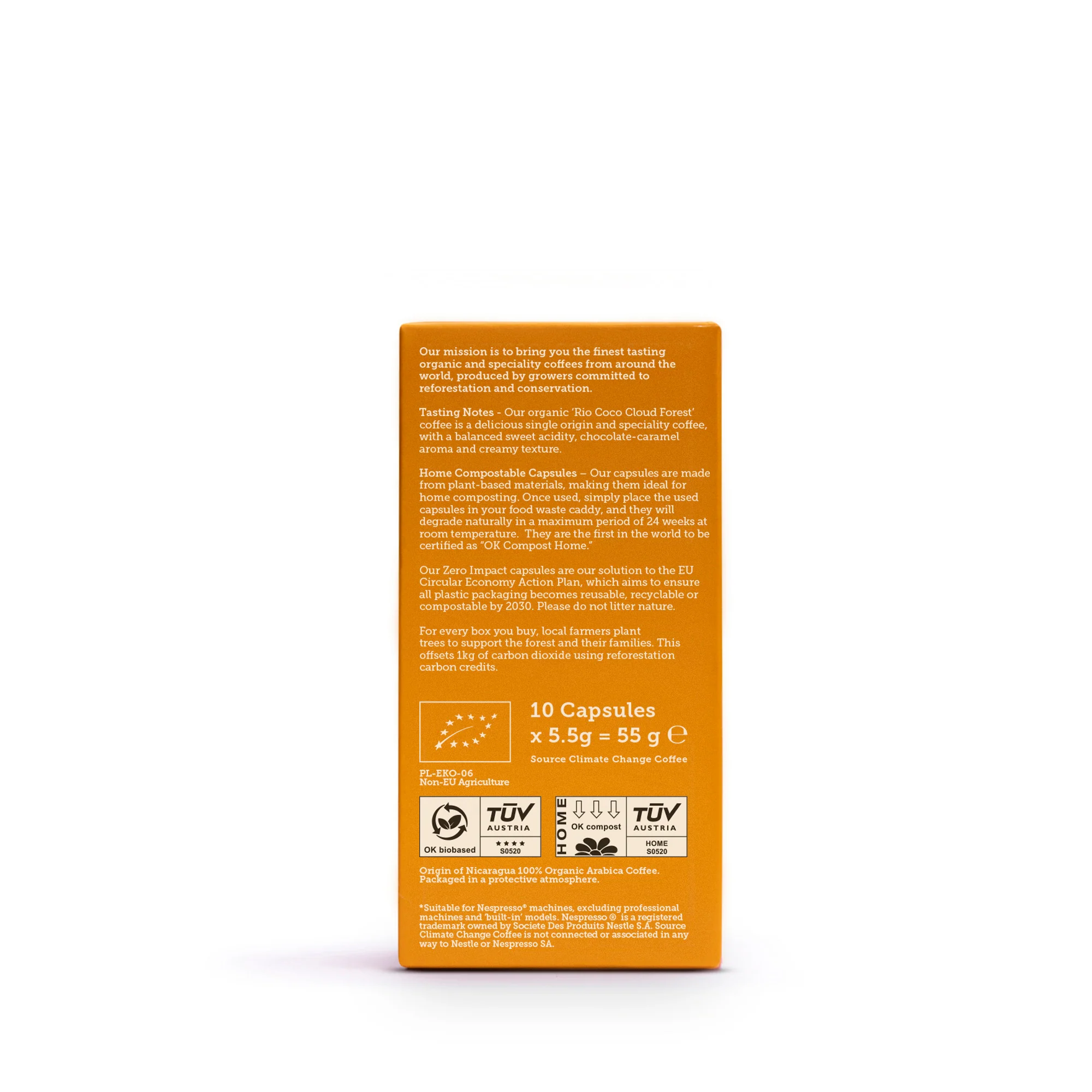 Source Organic Home Compostable Nicaragua Capsules 57g - Image 2