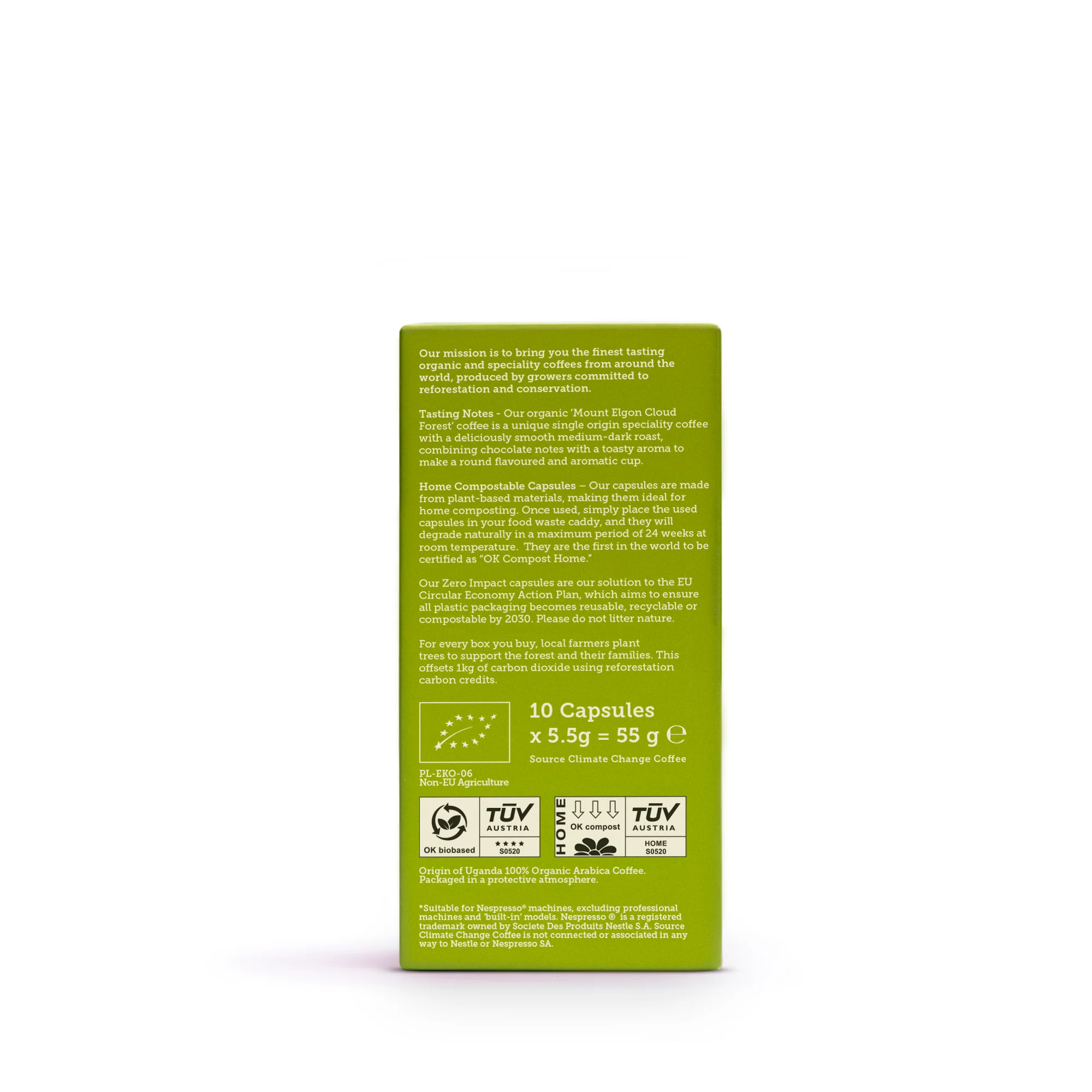 Source Organic Home Compostable Uganda Capsules 57g - Image 2