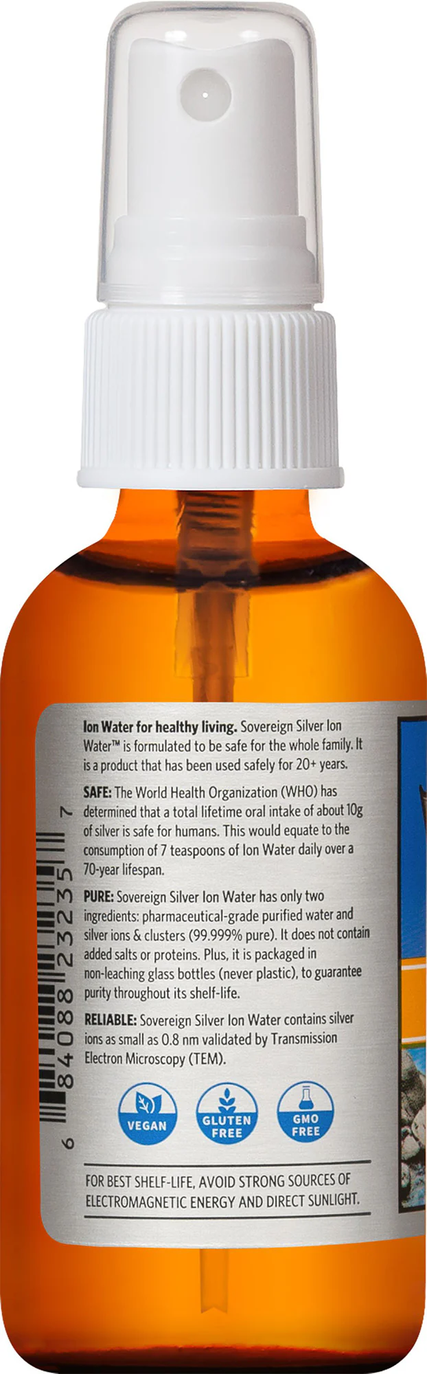 Sovereign Silver Ion Water Fine Mist Spray 59ml - Image 2