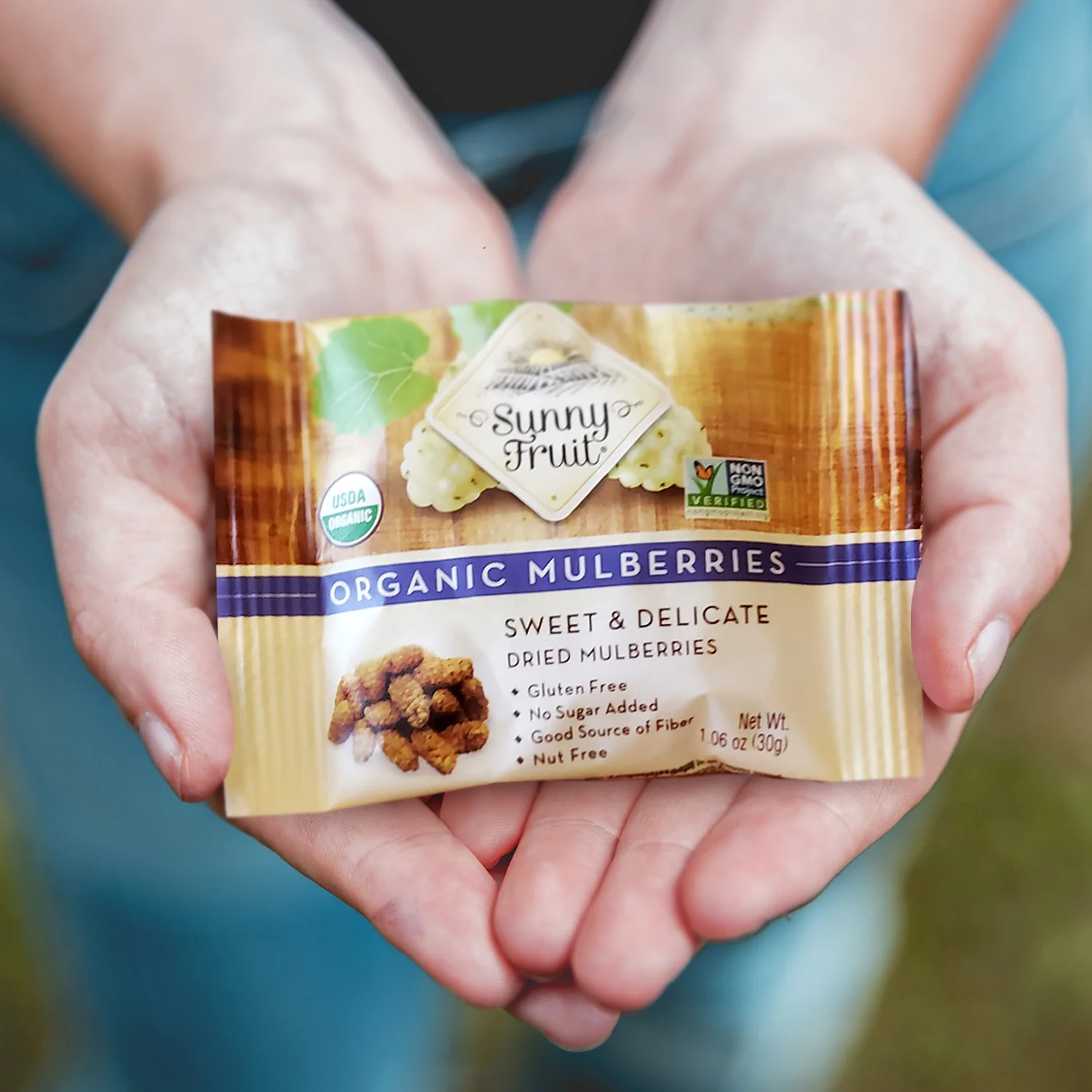 Sunny Fruit Organic Dried Mulberries 30g - Image 3