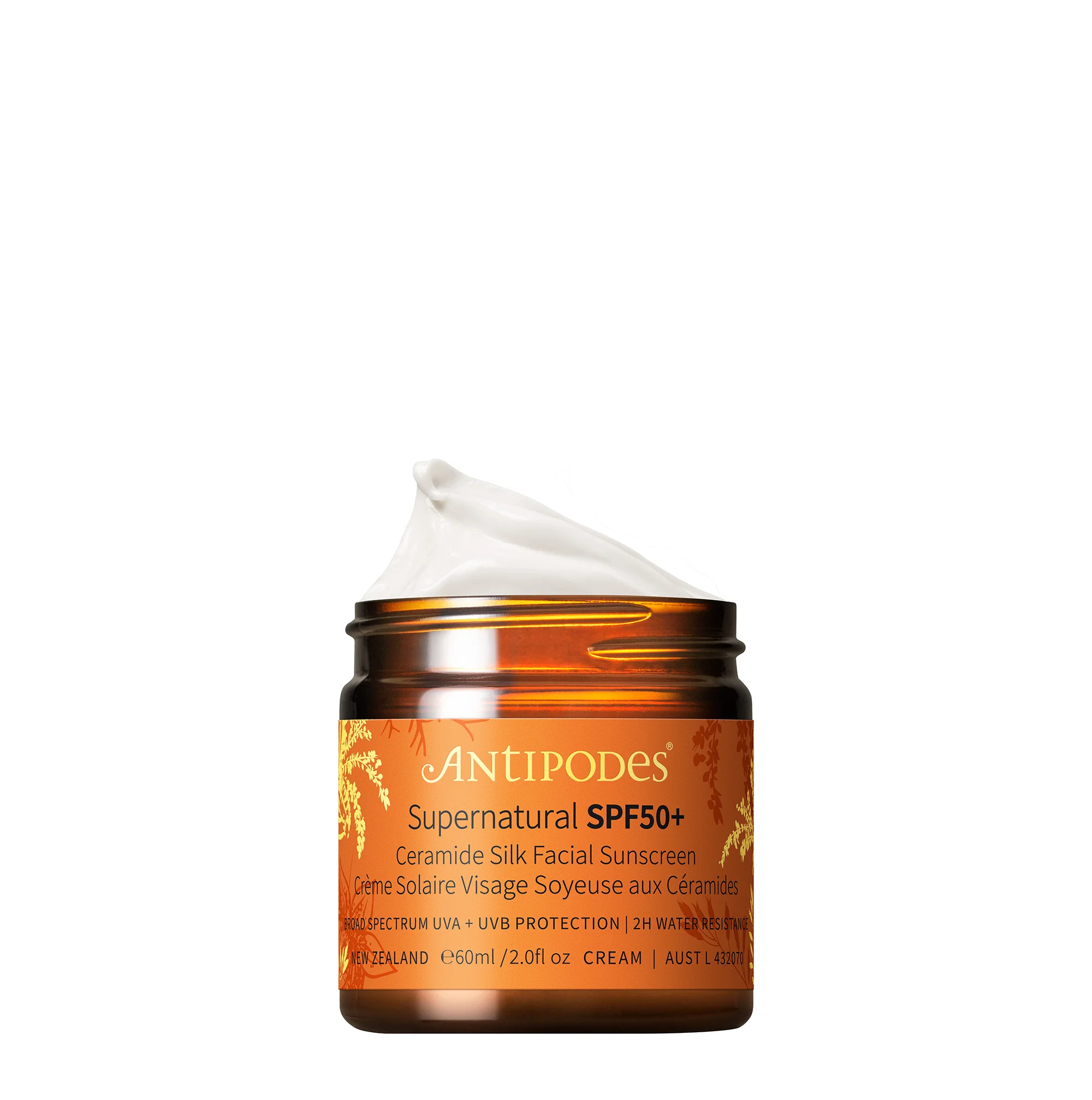 Supernatural SPF50+ Ceramide Silf Facial Sunscreen 60ml 60ml - Image 2